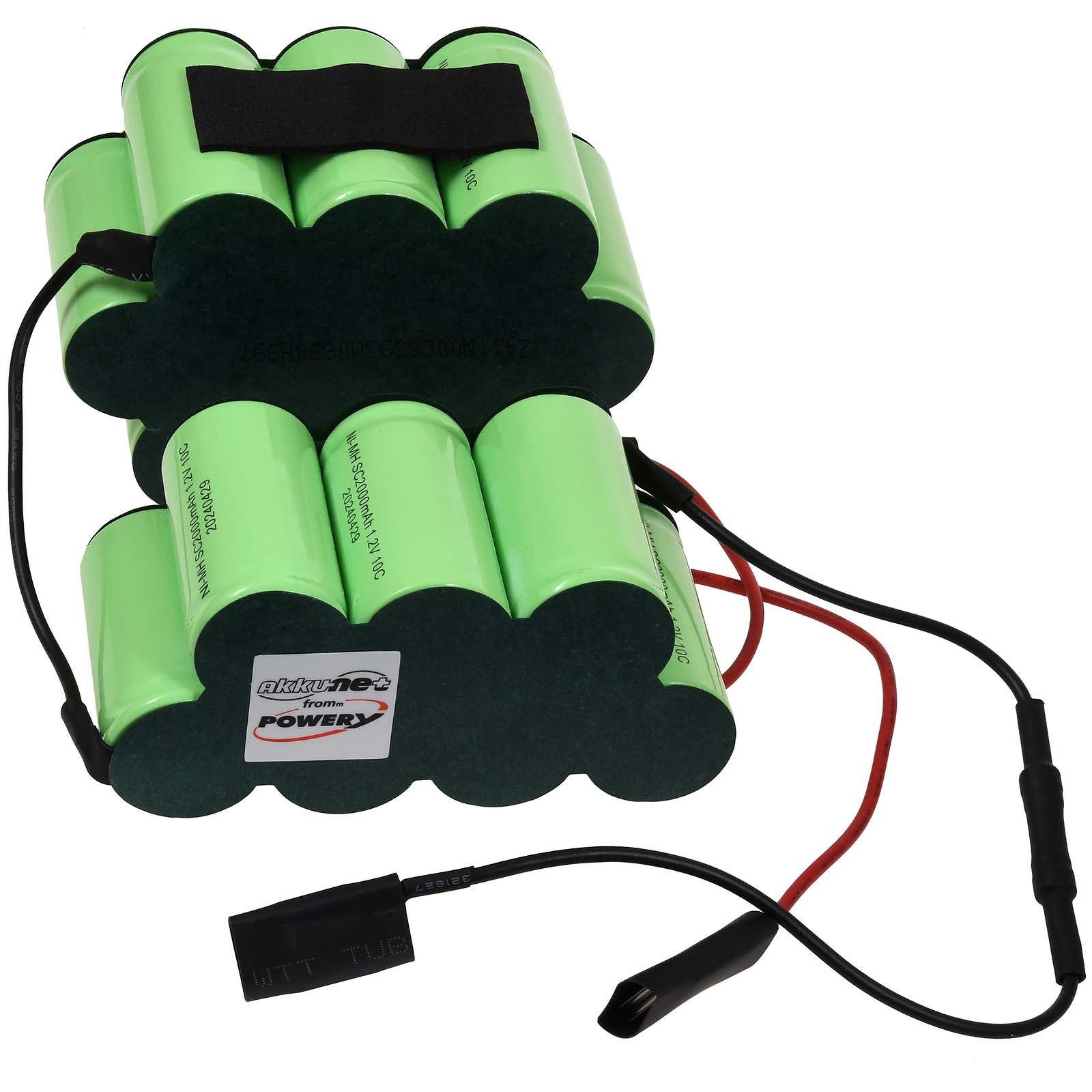 Powery Akku für Bosch Typ VXAS011V20 Staubsauger-Akku 2000 mAh (20.4 V)