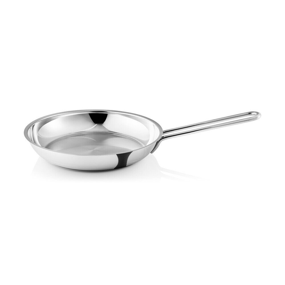 Eva Solo Bratpfanne Bratpfanne 24 cm Stainless Steel, Edelstahl mit Aluminiumkern, spülmaschinenfest, recycelt