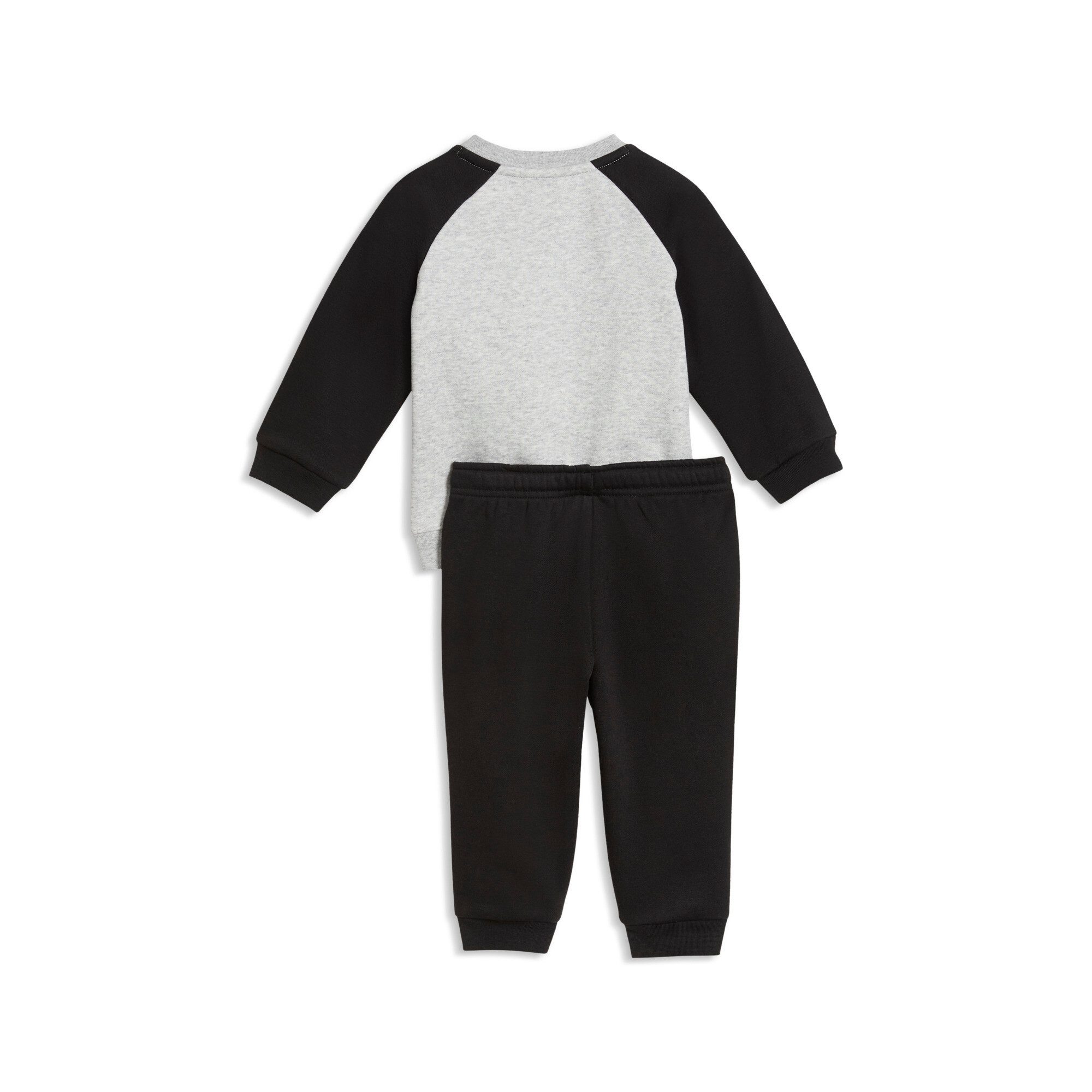 PUMA Trainingsanzug MINICATS ESS RAGLAN CREW SET FL INF (2-tlg), 2-teilig, mit Rundhalsausschnitt, mit innenliegendem Kordelzug