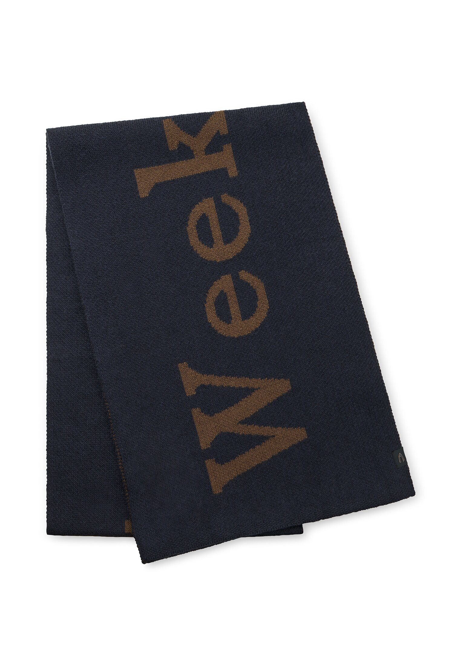 camel active Strickschal mit Schriftzug