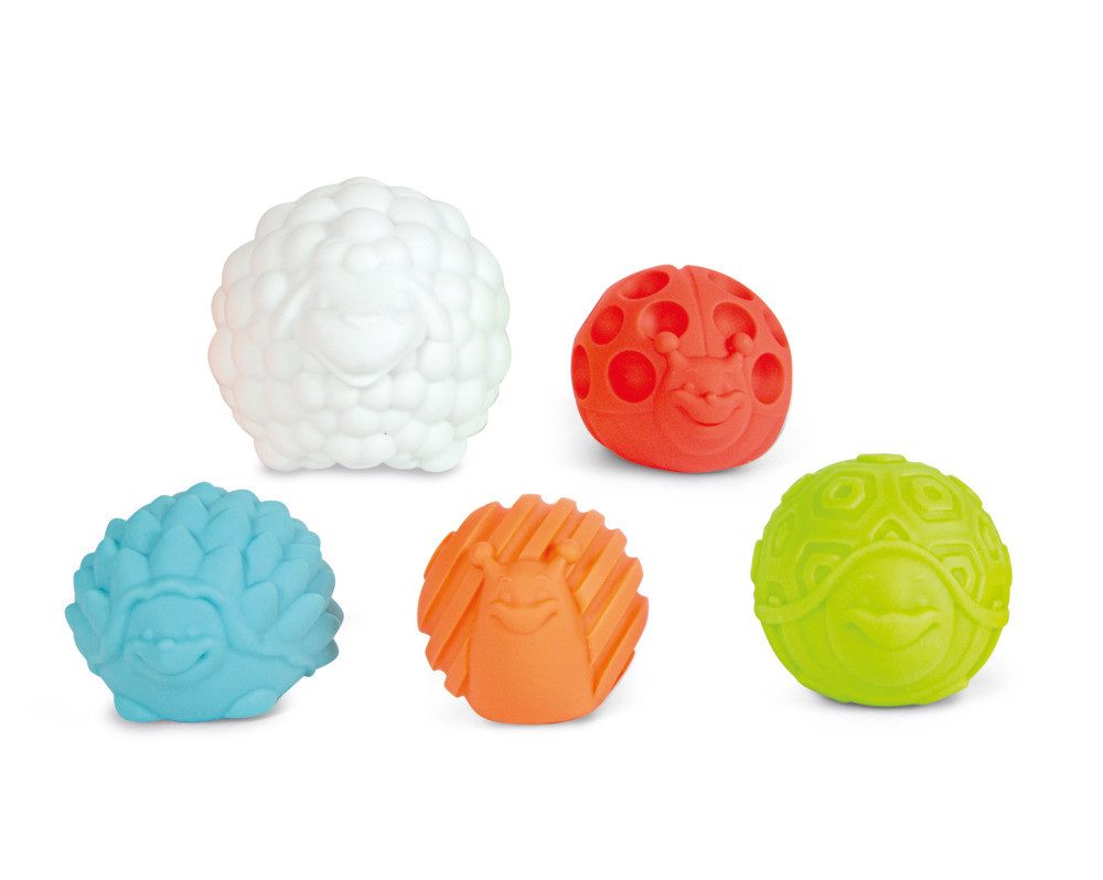 Clementoni® Spielball Sensorische Tierbälle 5 Stück