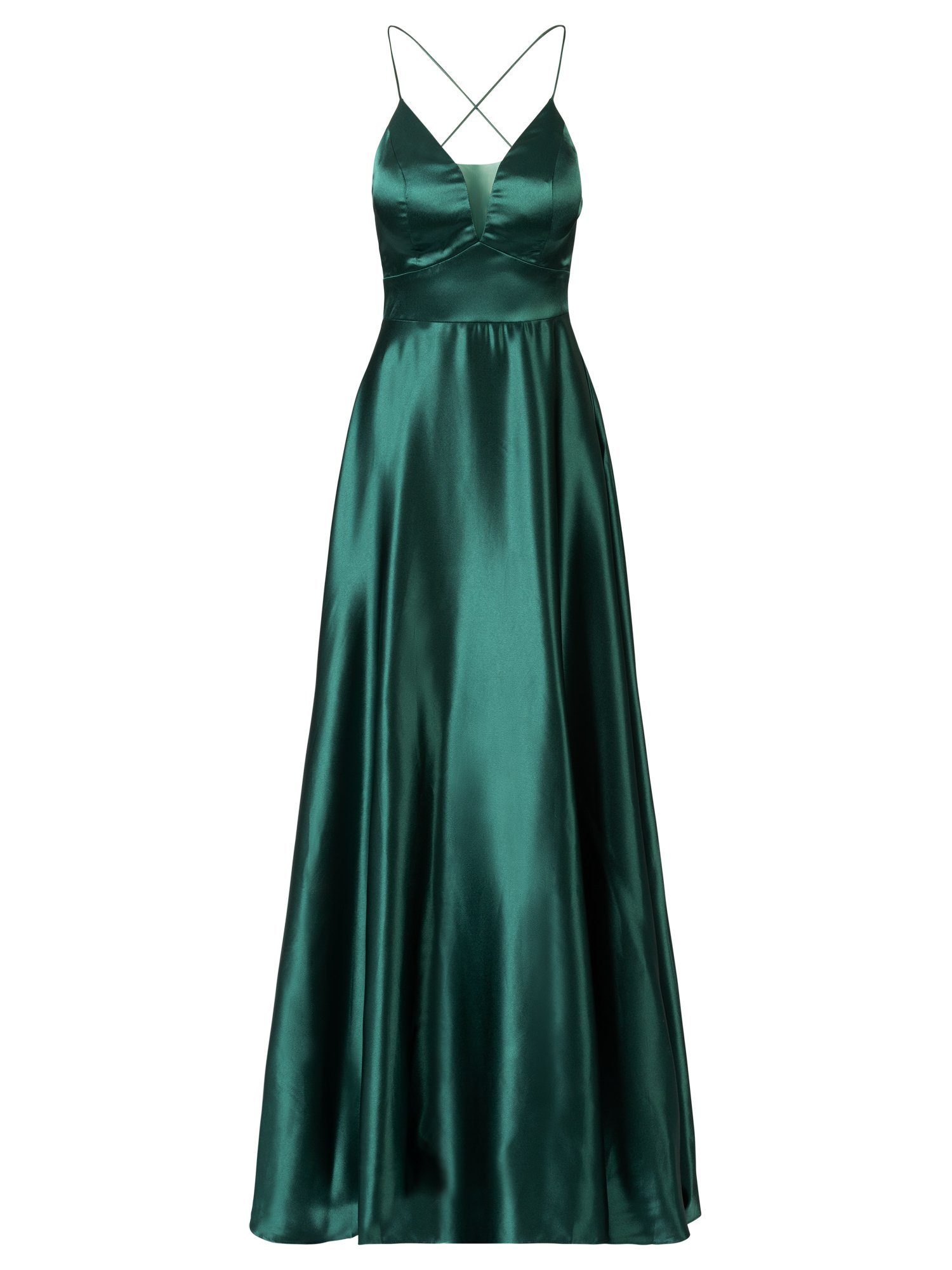 Abendkleid emerald elastischer Apart Bündelverarbeitung mit