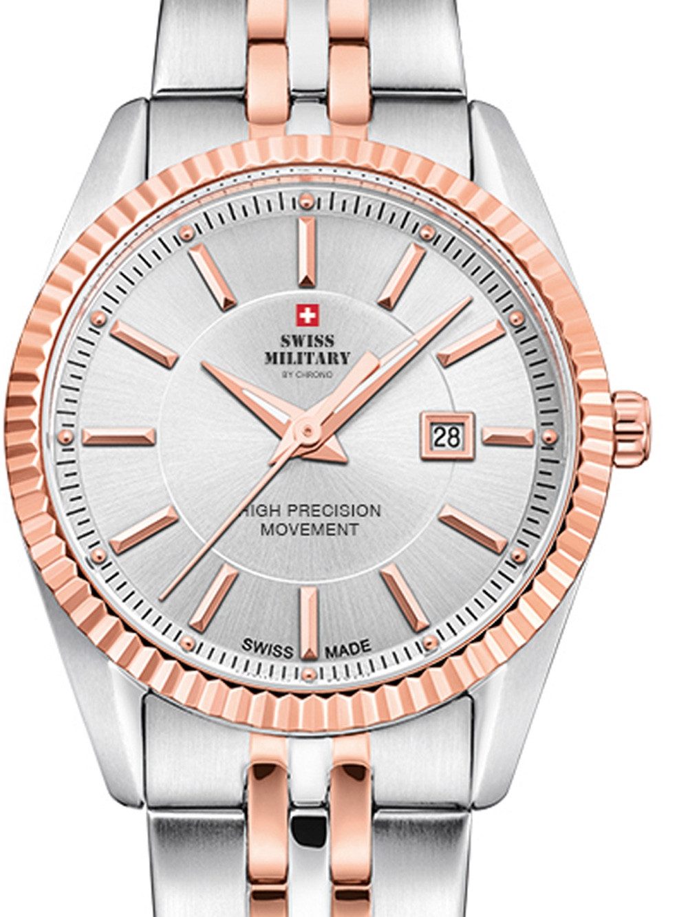 Swiss Military by Chrono Quarzuhr Swiss Military SM34066.07 Damenuhr 30mm 5ATM Swiss Military SM34066.07 Damenuhr 30mm 5ATM