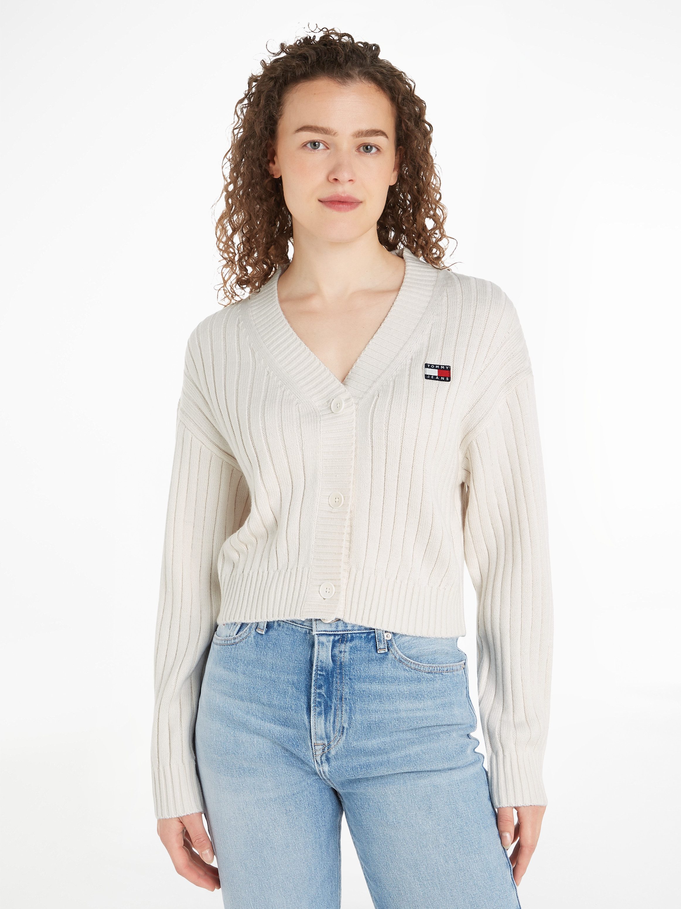 Tommy Jeans Curve Strickjacke TJW BADGE günstig online kaufen