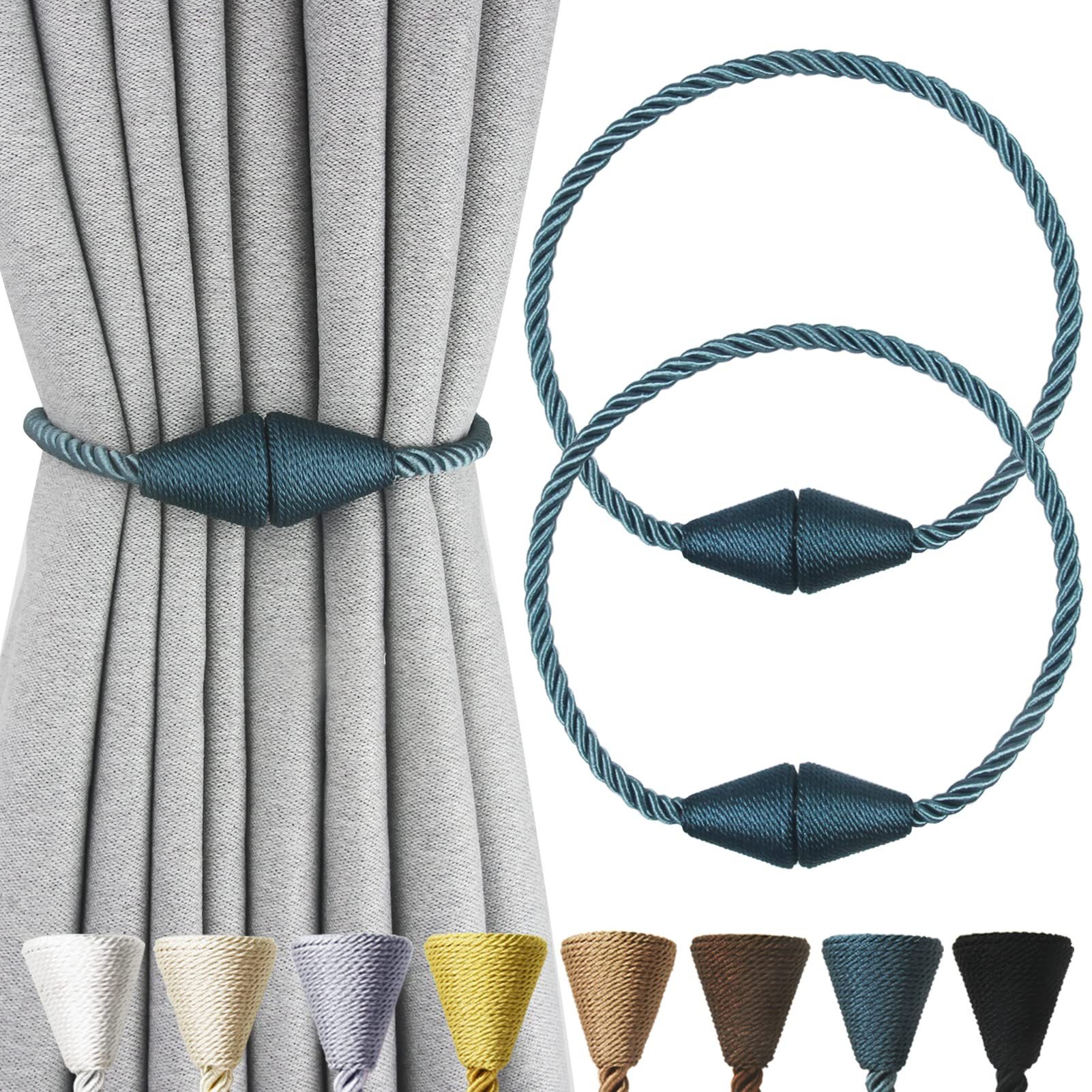 Agger Raffhalter Magnetische Vorhang Raffhalter 2 Stück, Vorhang Raffhalter Schnallen, (2-tlg), Holdbacks Halter Haken Clip für Zuhause Schlafzimmer Büro