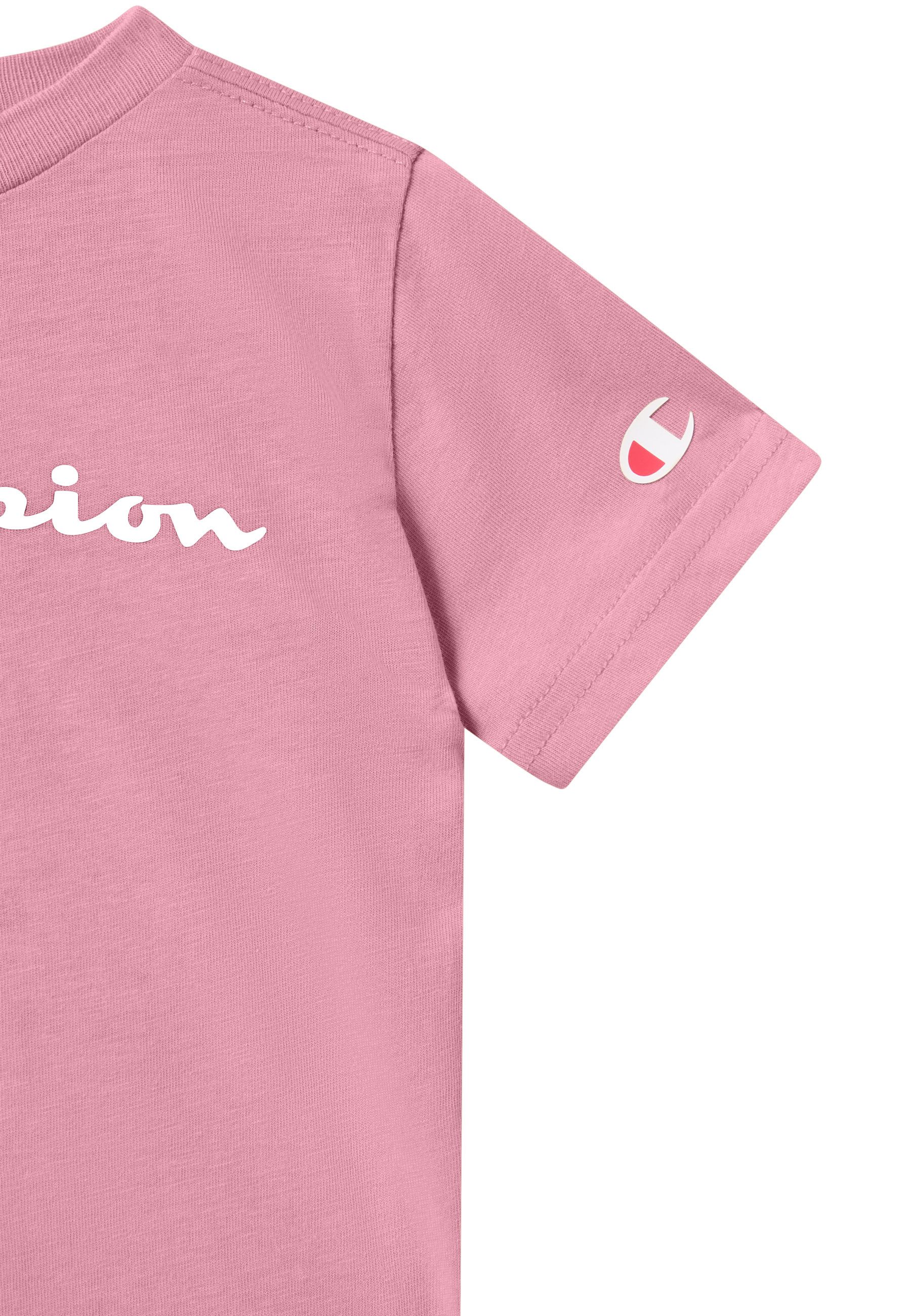 Champion Shirt & Shorts ICONS CONTRAST Toddler T-shirt and Shorts Set with Big Logo (2-tlg) 2-teiliges Set aus Shirt und Shorts, für Babys, lockerer Schnitt