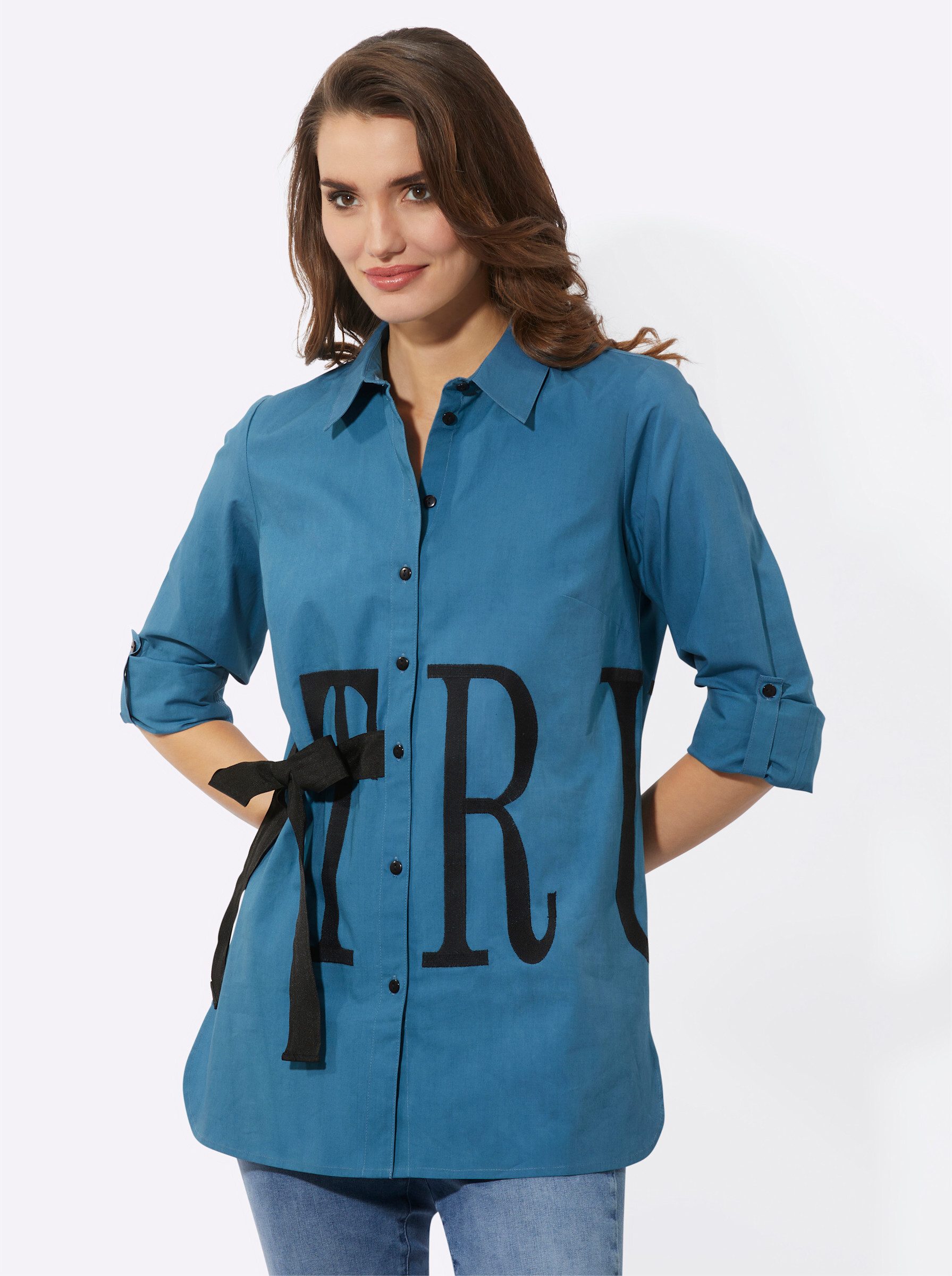 Witt Klassische Bluse Longbluse Langarm