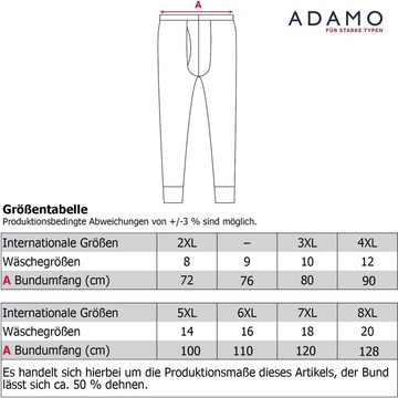 ADAMO Lange Unterhose (1-St) Feinripp Herren in Übergrößen bis Wäschegröße 20