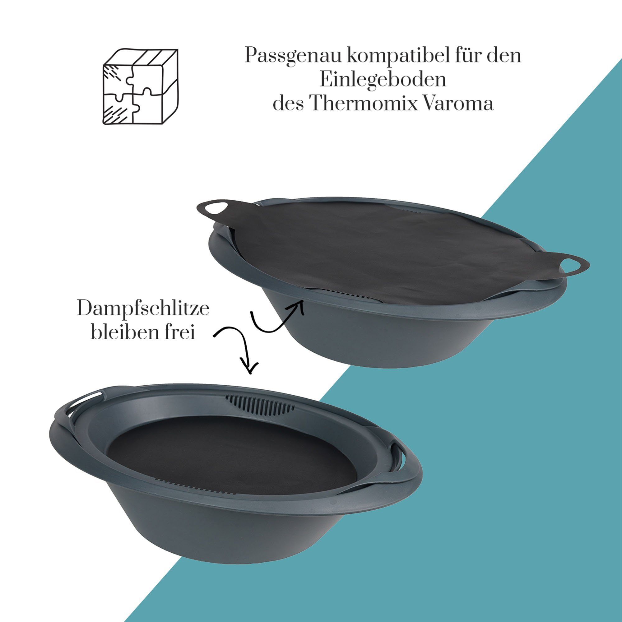 Varoma wiederverwendbar Set Dauerbackfolie 3er mix-slider Thermomix für 3er Backpapier - Set