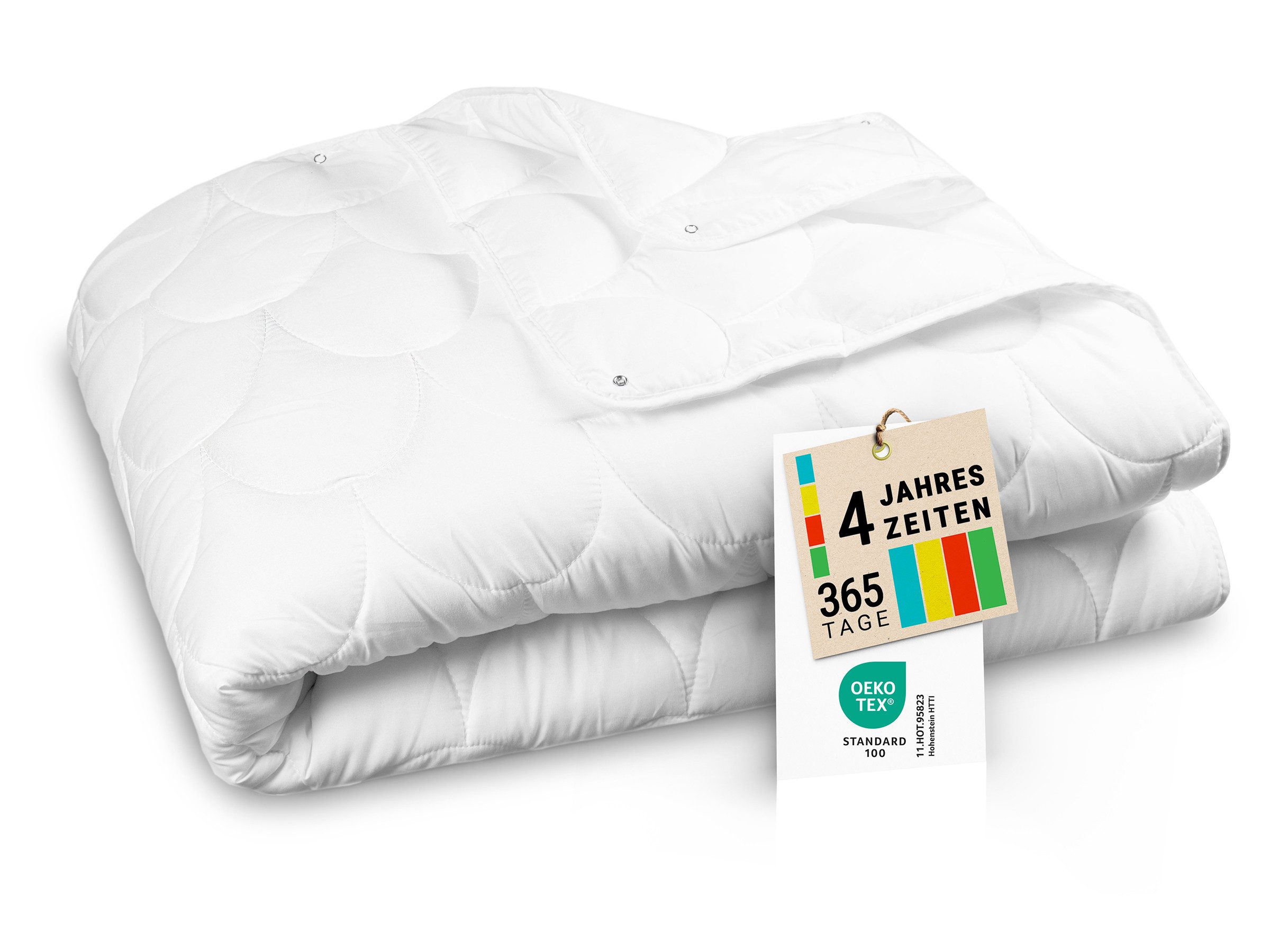 ZOLLNER 4-Jahreszeitenbett, 135 x 200 cm, 100% Polyester, vom Hotelwäschesp günstig online kaufen