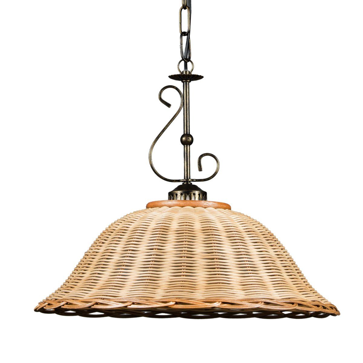 Helios Leuchten Hängeleuchten Rattan, Korblampe, Rattanlampe skandinavische günstig online kaufen