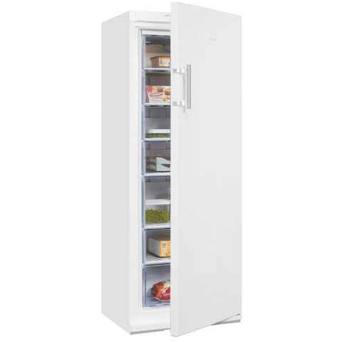 exquisit Gefrierschrank GS27-H-280E weiss, 163 cm hoch, 60 cm breit,Gefrierschrank mit Geräumigen Gefrierschubladen, inkl. BigBox