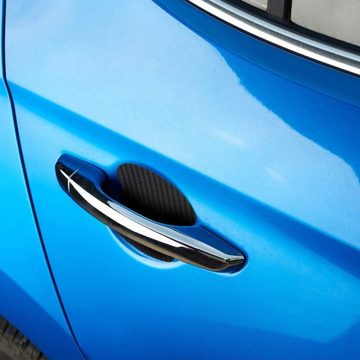 Gontence Aufkleber 4PCS Exterior Car Stickers, Carbon Fiber Protection Film für Autofolie