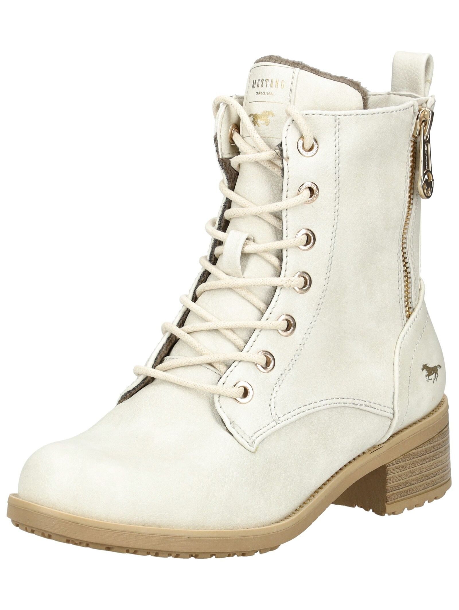 MUSTANG Stiefelette Lederimitat Schnürstiefelette günstig online kaufen