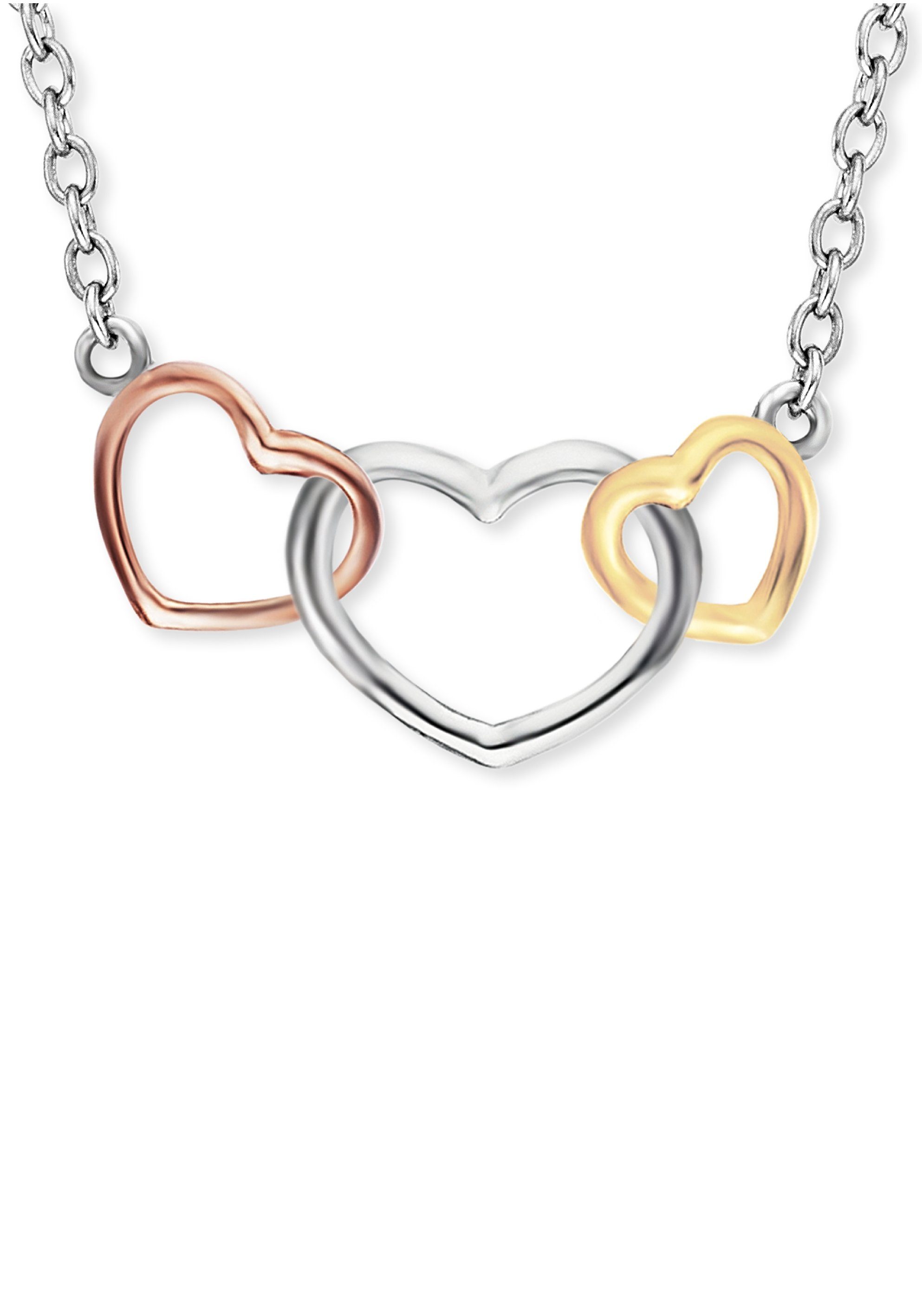 Engelsrufer Kette mit Anhänger 3 HERZEN TRICOLOR günstig online kaufen