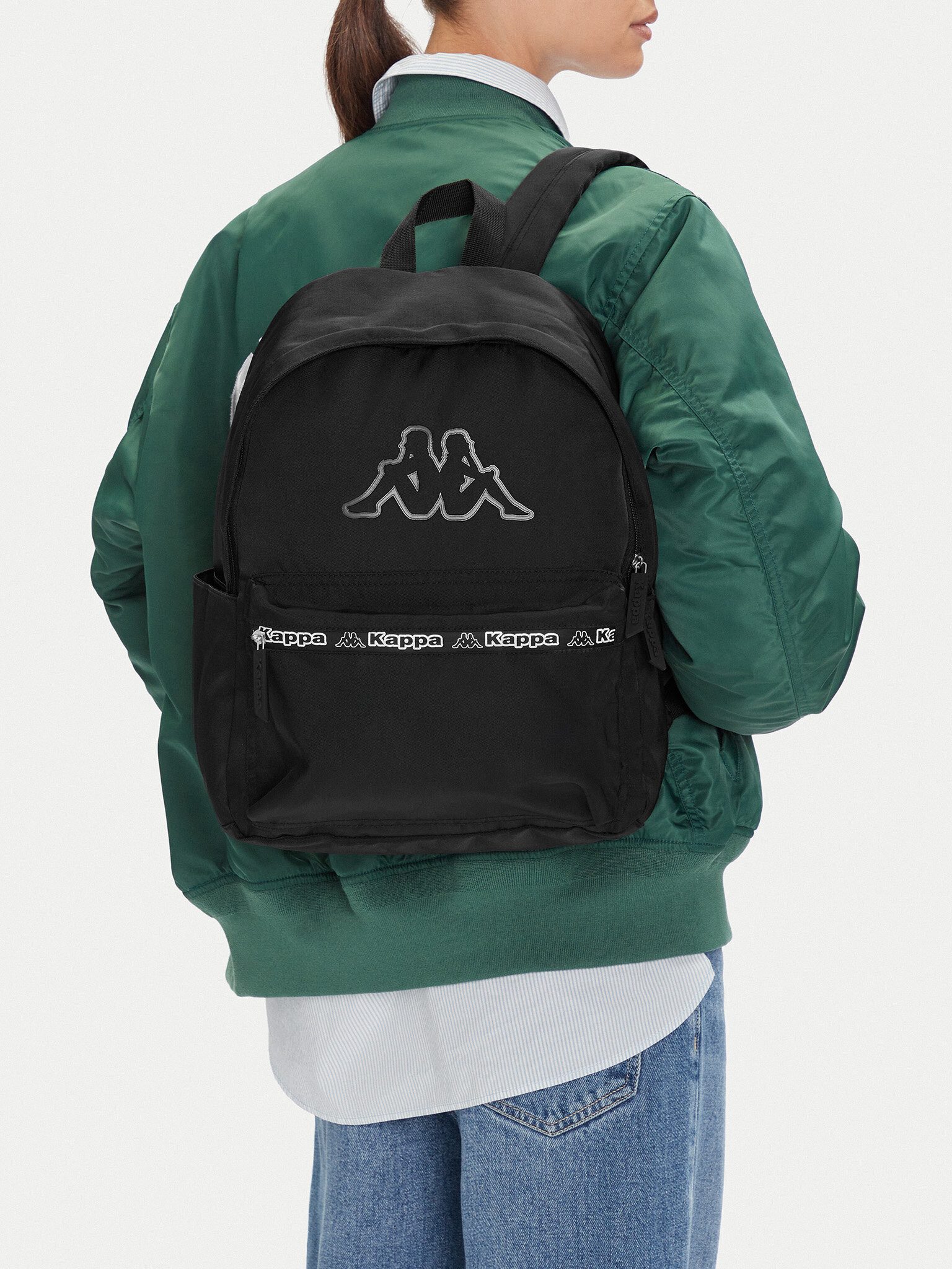 Kappa Freizeitrucksack Kappa Unisex Rucksack Schwarz KAPPA-C-KPA-RH-002-08 Schwarz