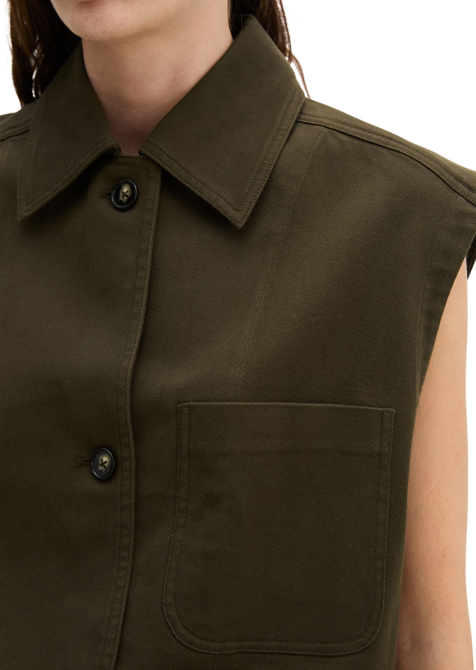 Marc O'Polo Anzugweste aus Baumwoll-Twill-Stretch – Bild 4 von 5