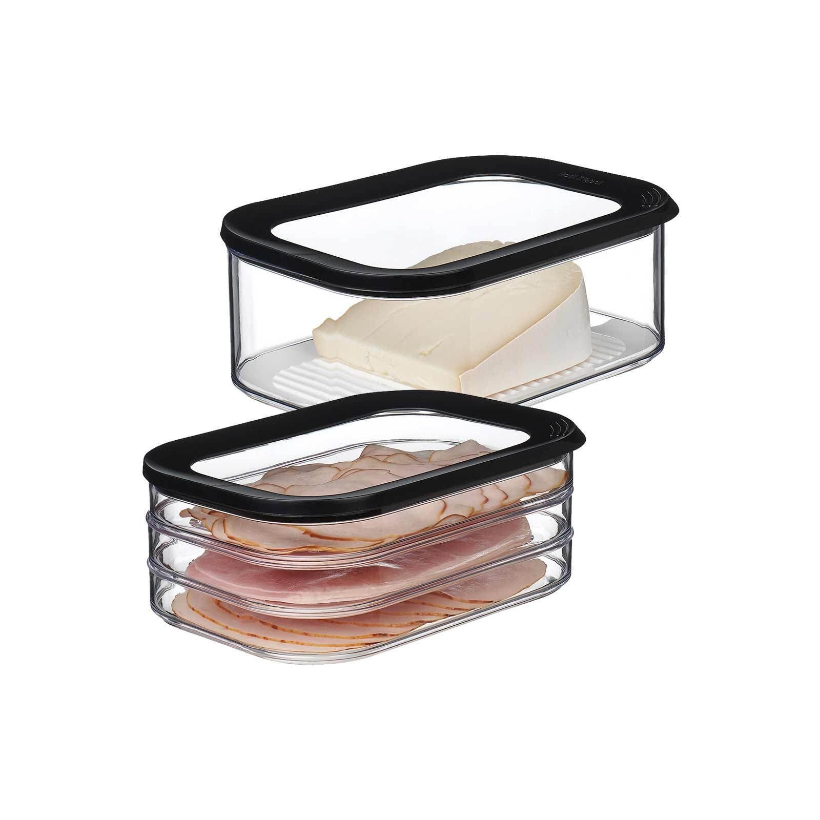 Mepal Frischhaltedose Modula Frischhaltedosen Wurst und Käse 2er Set, Kunststoff, (2-tlg)