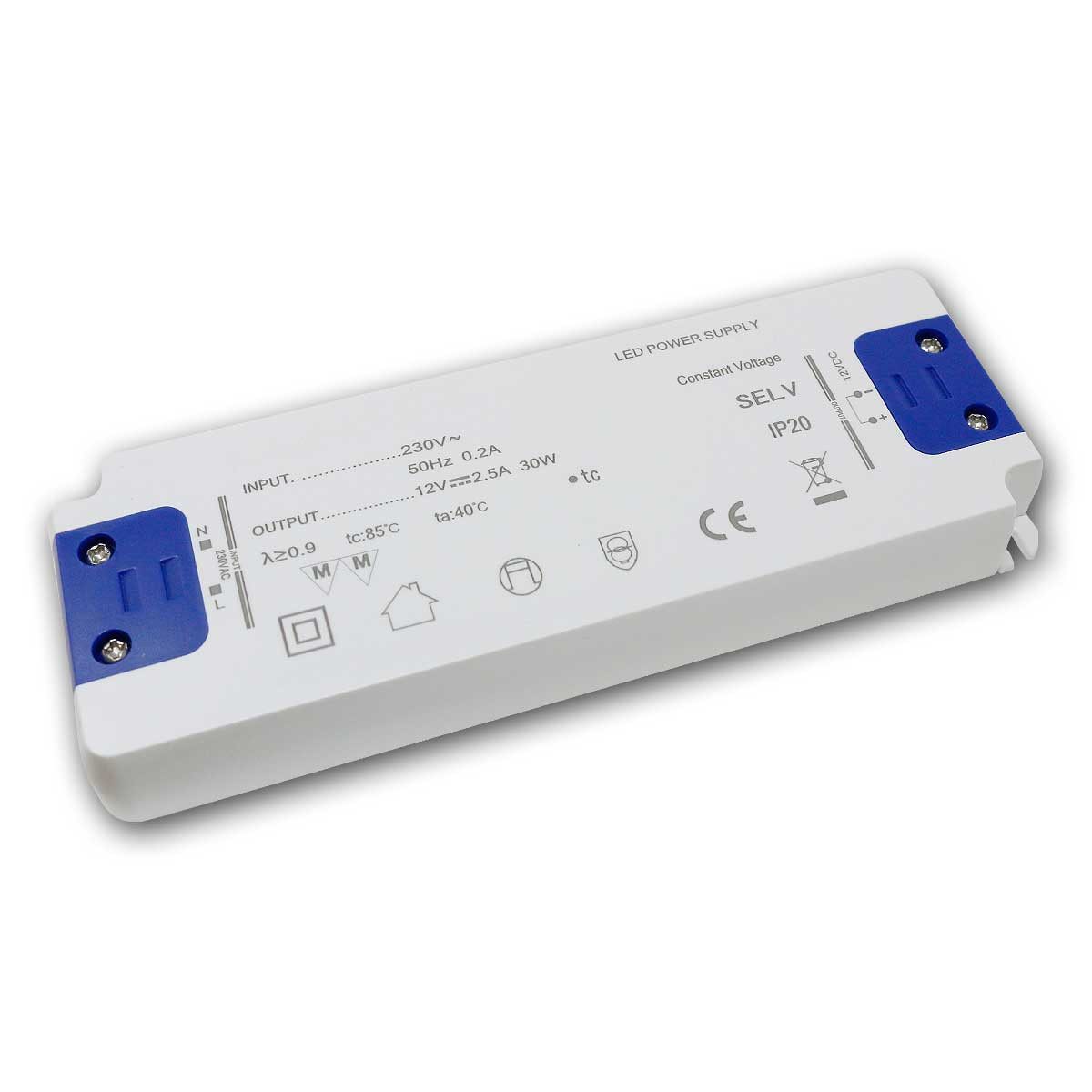 world-trading-net Super SlimLine-Trafo WTN-FLAT, 12V DC 30W, IP20 LED Trafo