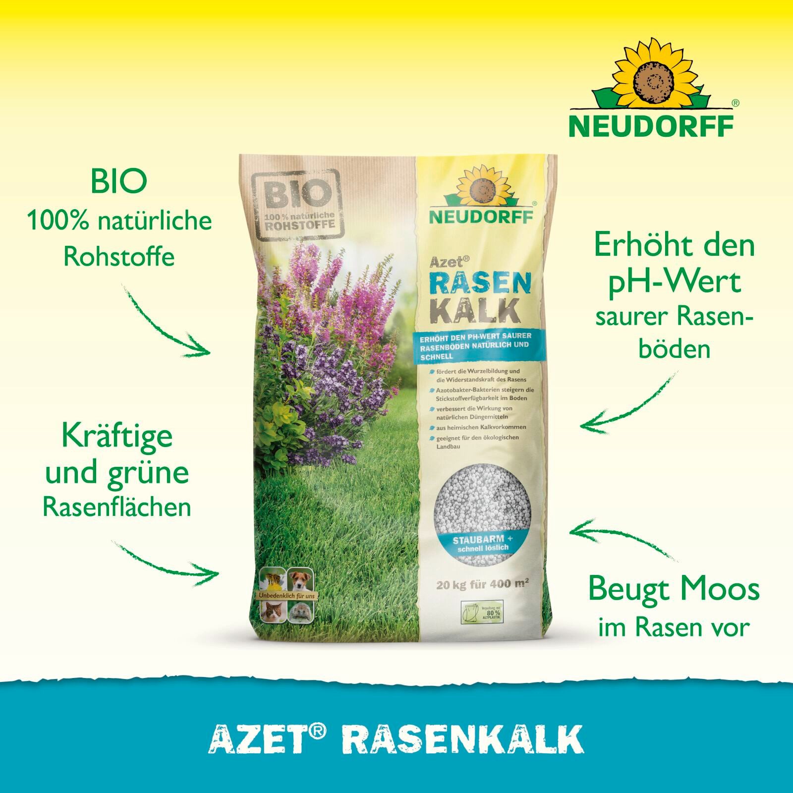 Neudorff Rasendünger Neudorff Azet RasenKalk - günstig online kaufen