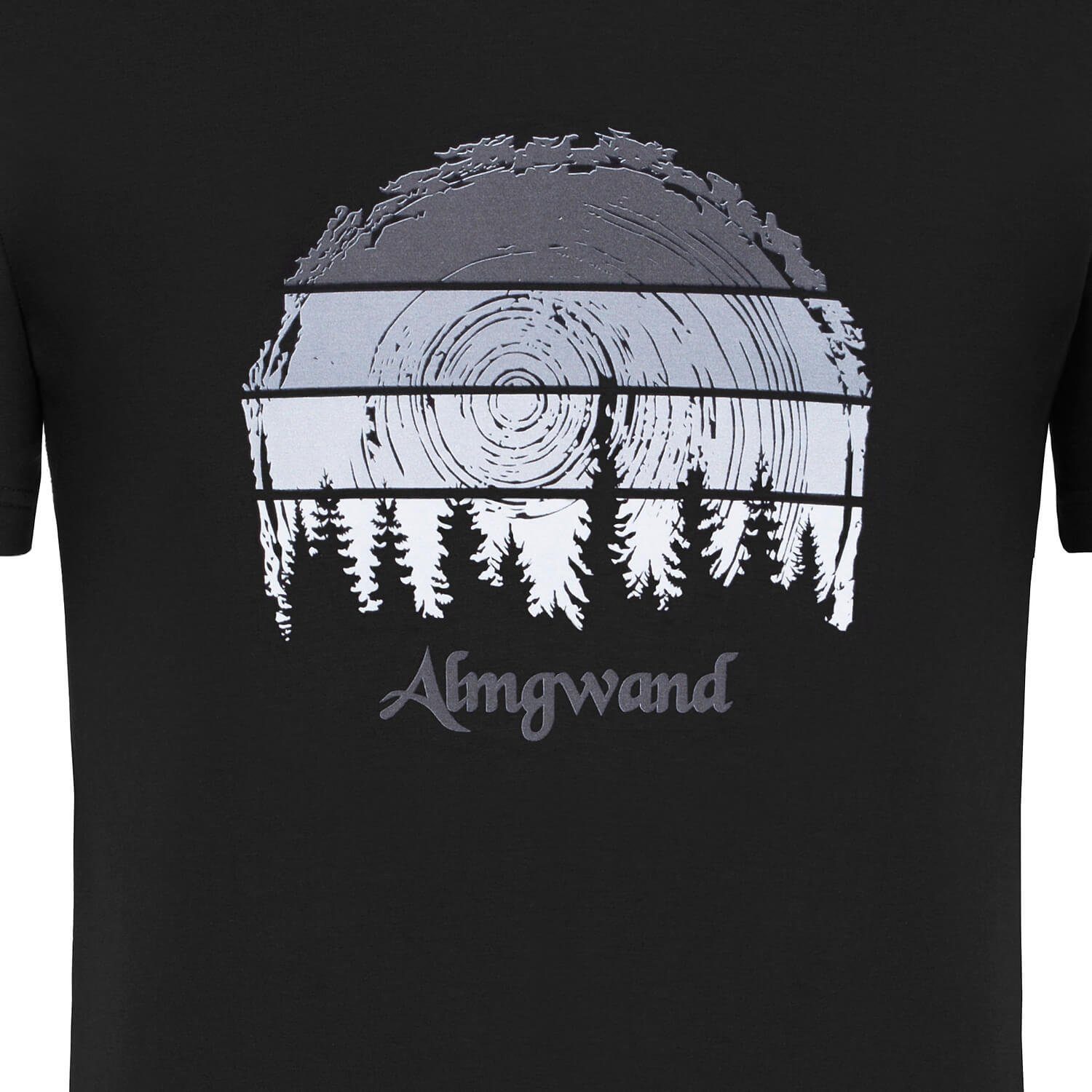 Almgwand T-Shirt T-Shirt Aldranseralm Schwarz