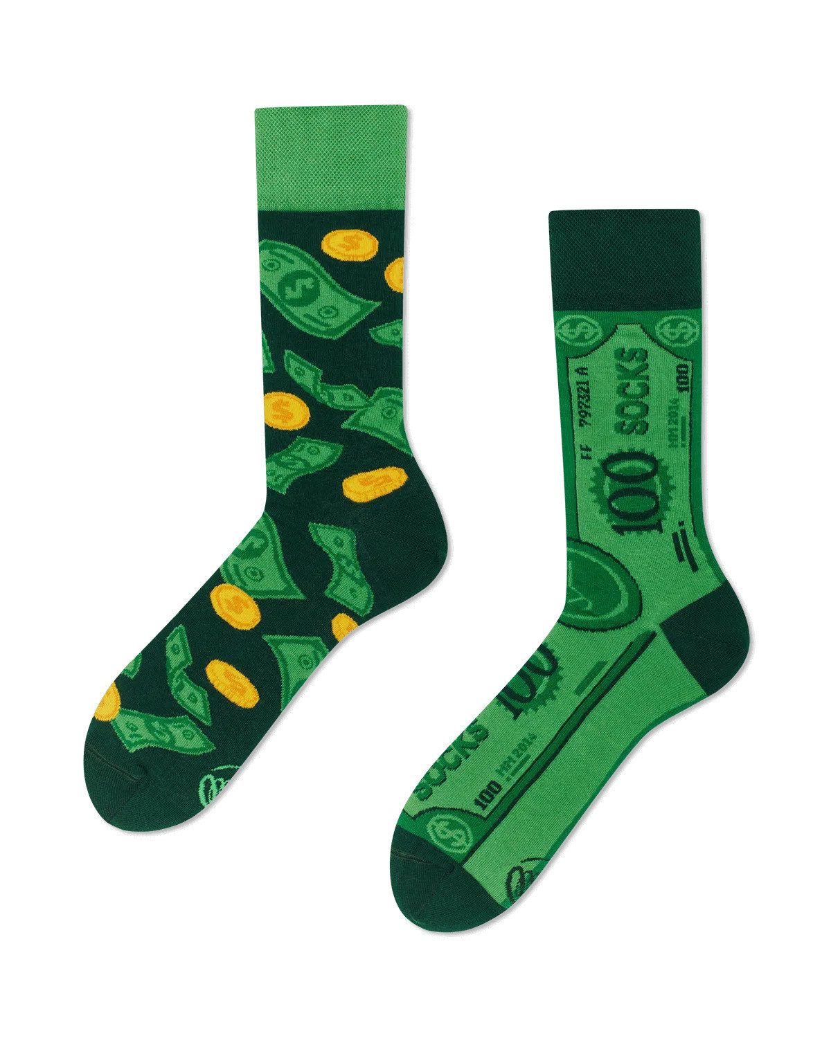 Many Mornings Freizeitsocken Many Mornings Socken The Dollar (1 Paar, 1-Paar, 1 Paar) immer ein dismatching Paar