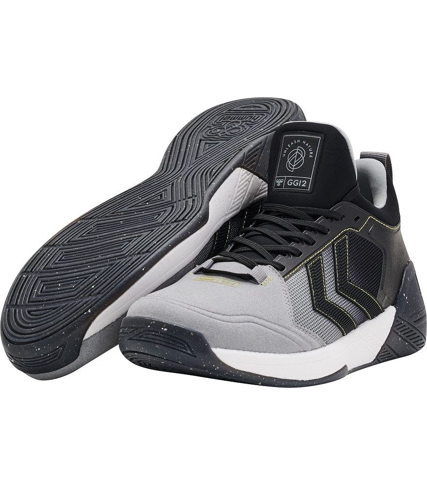 hummel Hallen-Indoorschuhe Algiz GG12 alloygrau Herren Badmintonschuh