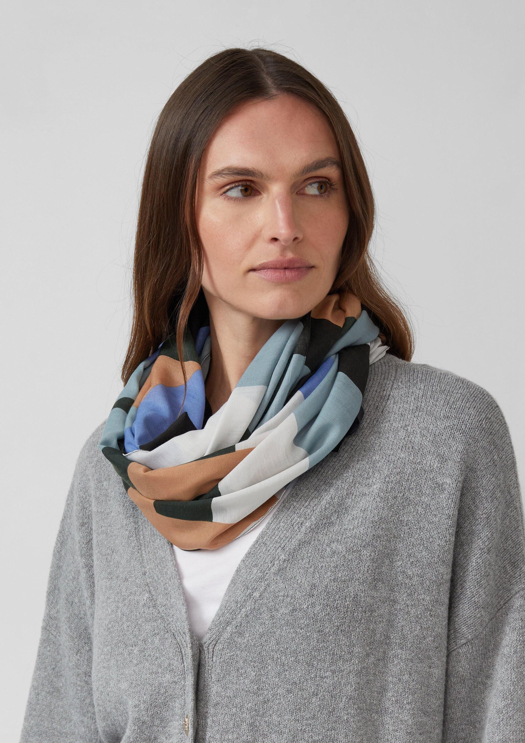 s.Oliver Loop Snood, Loop-Schal mit Artwork