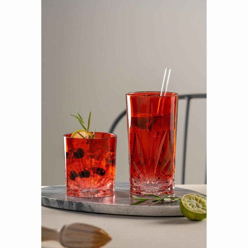 LEONARDO Glas Capri, 530 ml, Rot, Glas