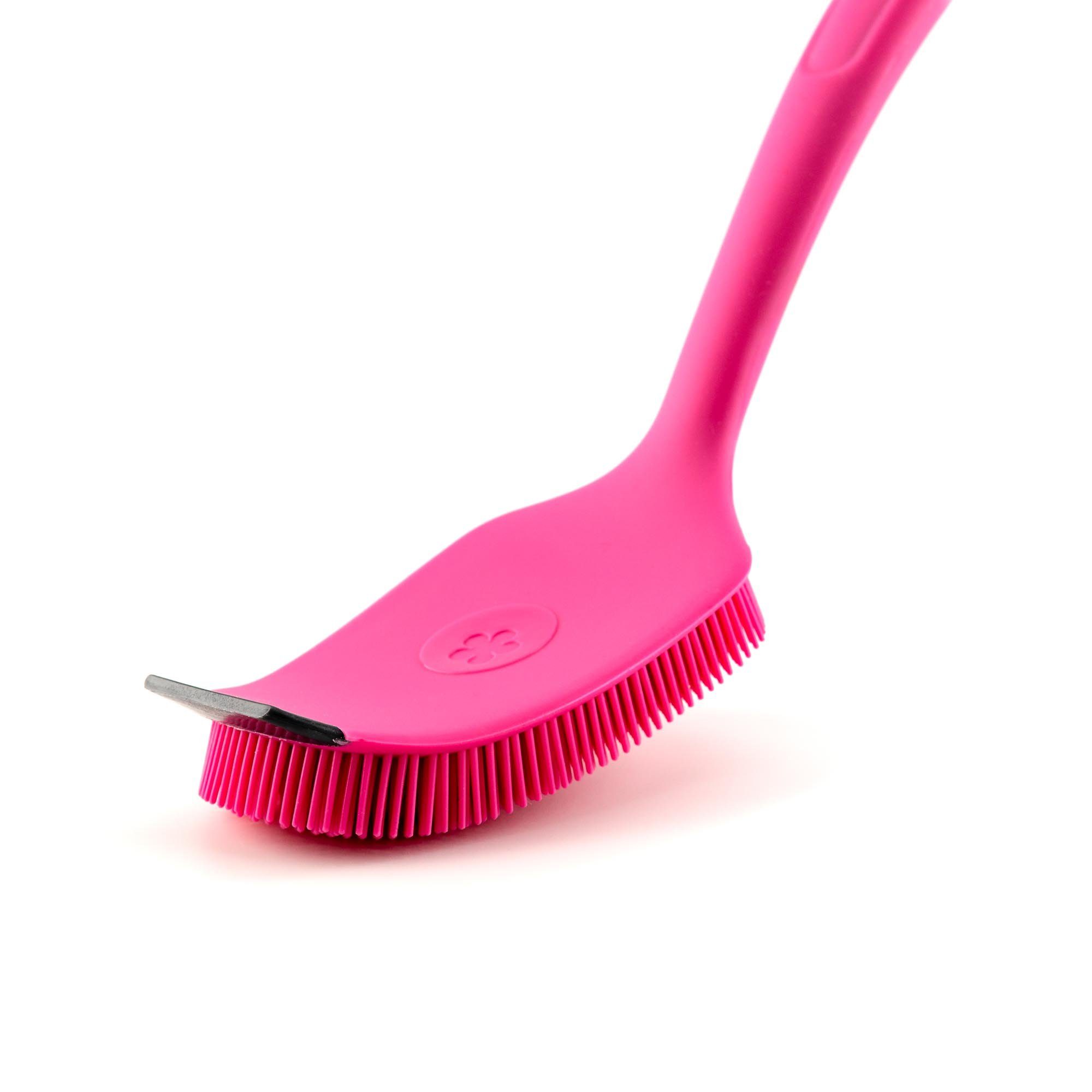 2.0, mit Universalbürste Reinigungsbürste Nylon-Schaber pink Kochblume
