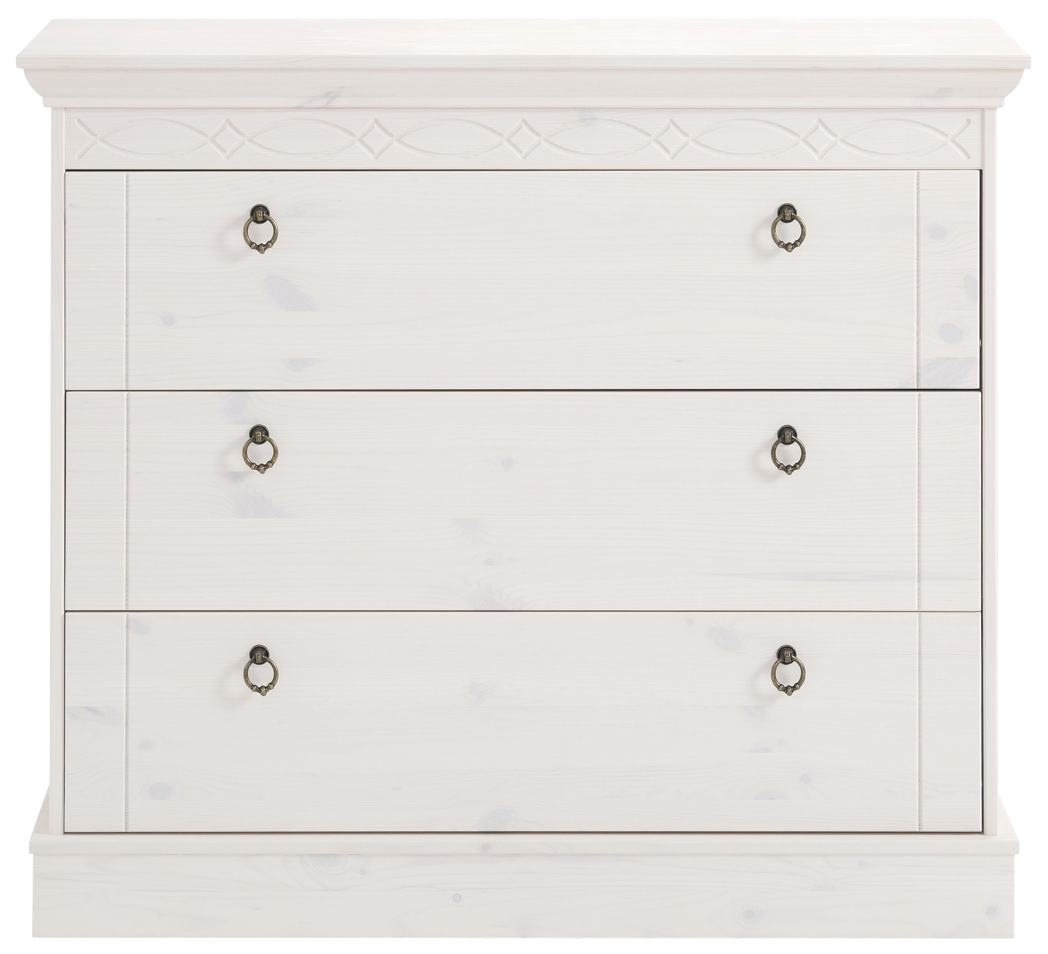 OTTO home Schubkastenkommode Indra, aus massiver Kiefer, mit 3 Schubladen, Breite: 100 cm