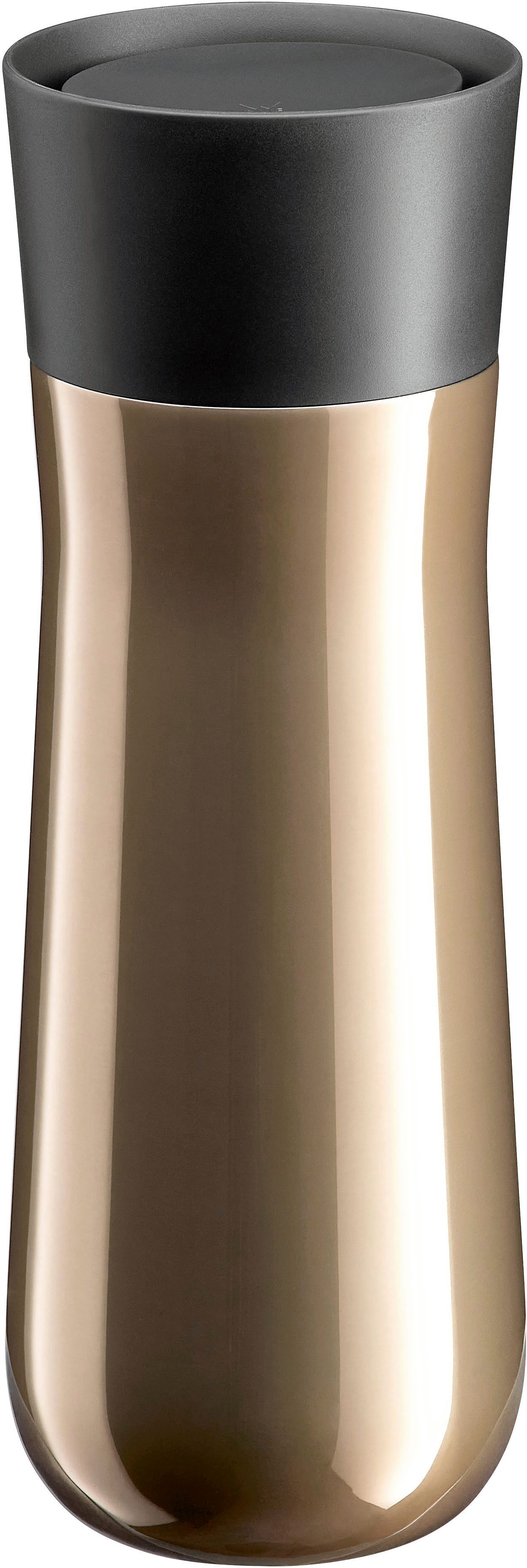 WMF Thermobecher Impulse, Cromargan® Edelstahl Rostfrei 18/10, Kunststoff, Silikon, doppelwandiger Edelstahl, 8h warm und 12h kalt, 360°-Trinköffnung