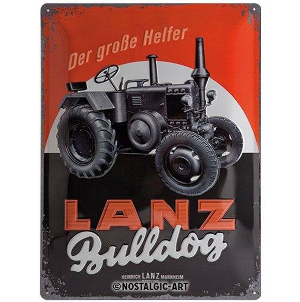 Metallschild Blechschild 30 x 40 cm - Lanz - Bulldog