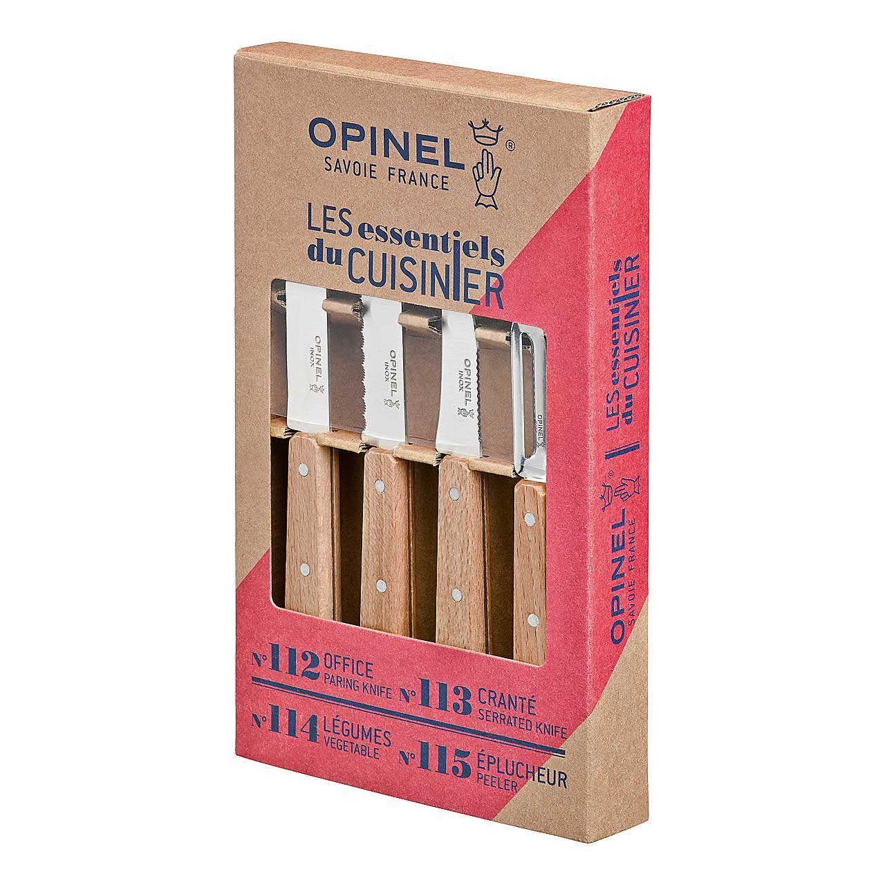 Opinel Ножи-Set Opinel Küchenmesser-Set LES ESSENTIELS, natur, 4-teilig