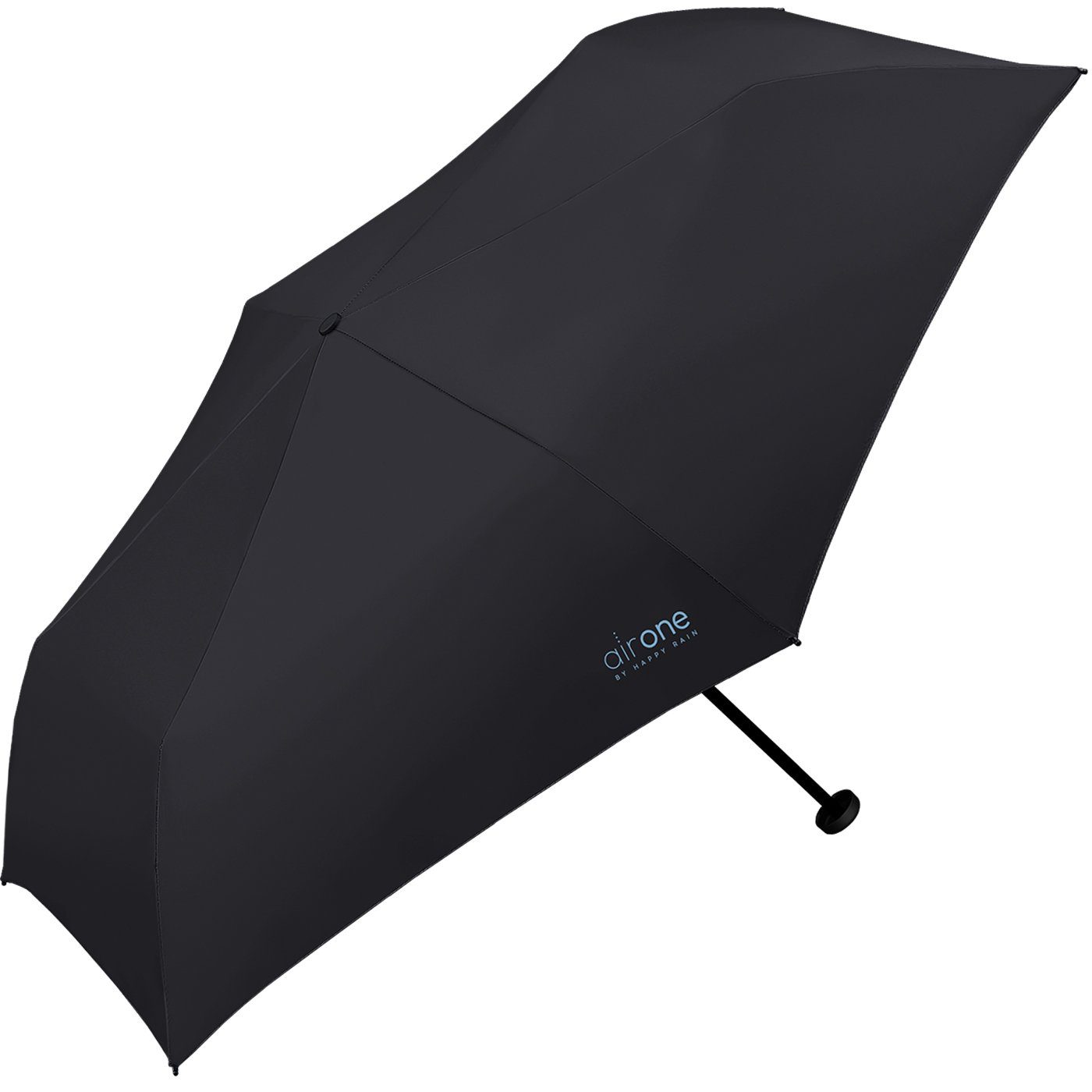 schwarz leichtester Minischirm Air - One perfekt Taschenregenschirm Untewegs RAIN HAPPY - Mini-Schirm superleicht, Gramm 99 für