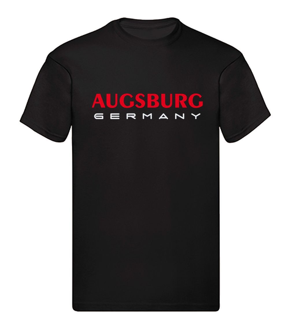 G-graphics T-Shirt Augsburg Germany (1-tlg) Herren T-Shirt mit einem Motiv für den echten Fan