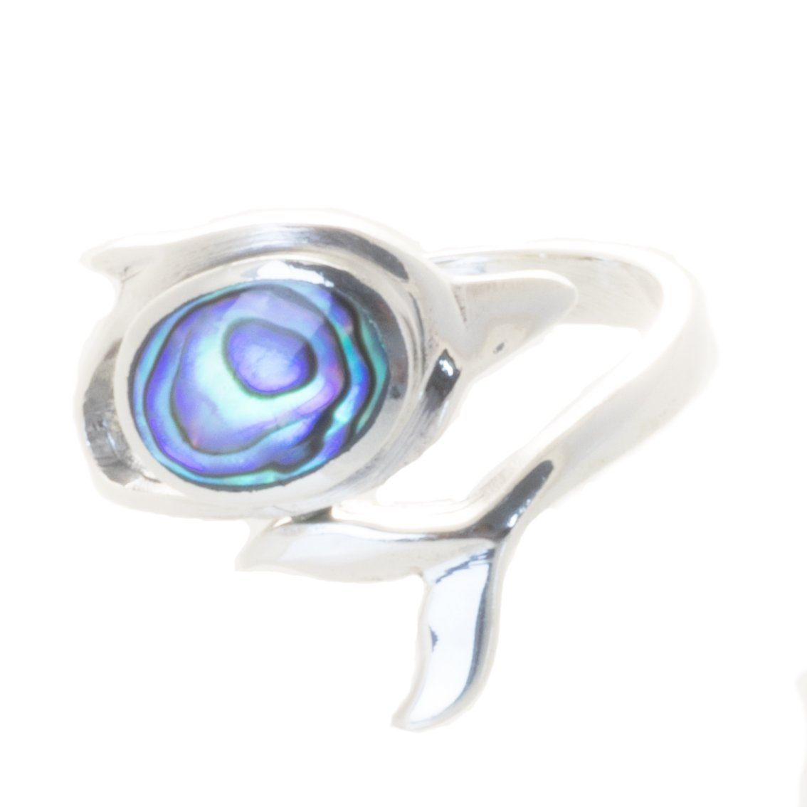 Silberring Ring mit Abalone Muschel Delfin, günstig online kaufen