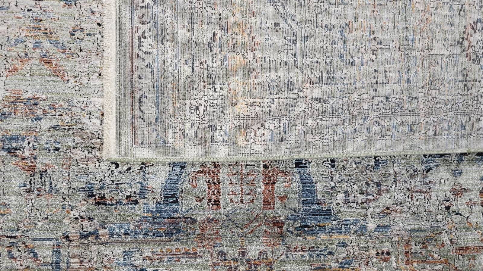 Rug Studios Teppich ASKANIA HERITAGE FN29H, Rechteckig, Höhe: 10 mm, modern, 40 x 60 cm, Grau-Grün