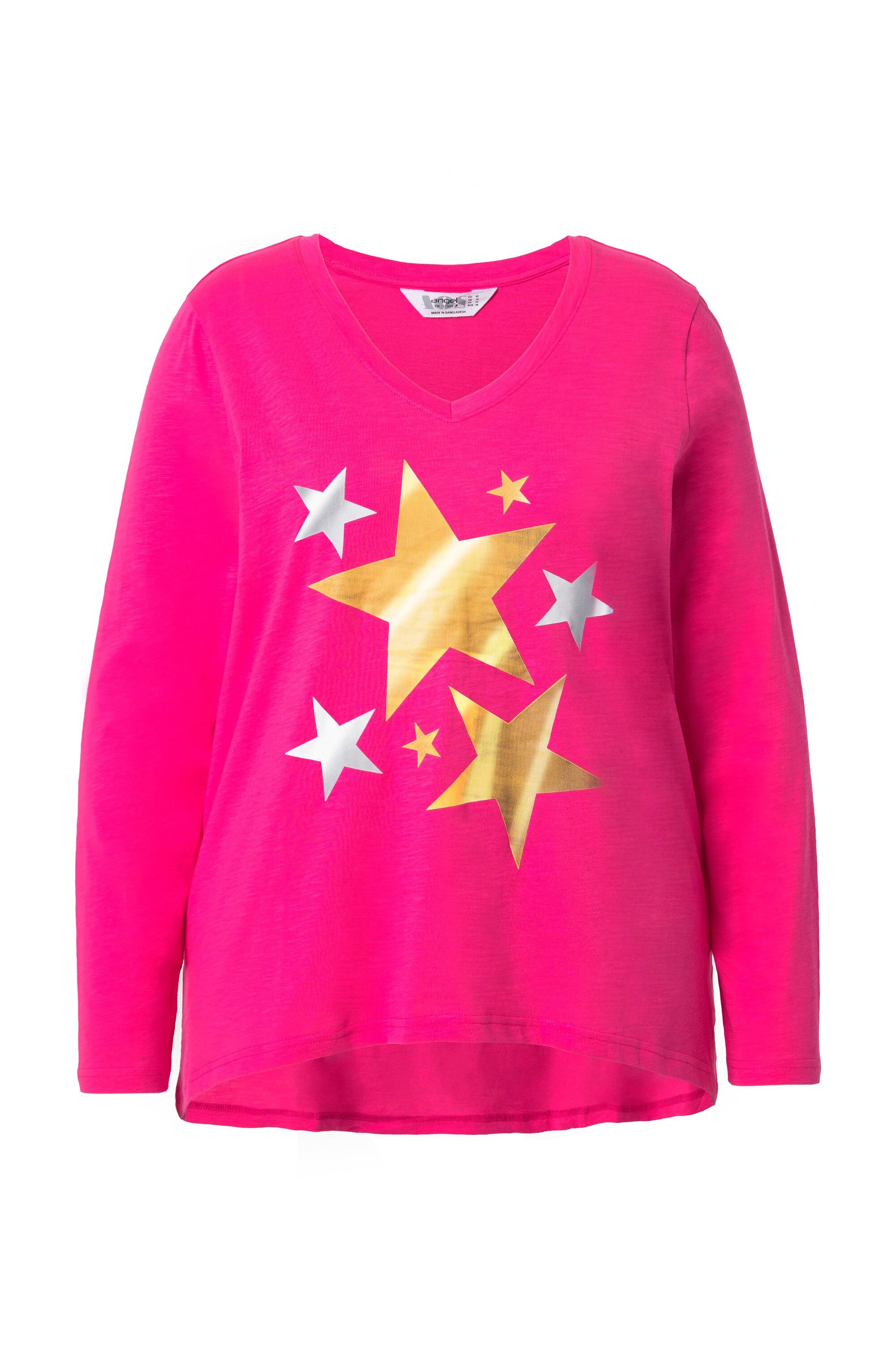 Angel of Style Longshirt T-shirt mit Weihnachtlichem Motiv