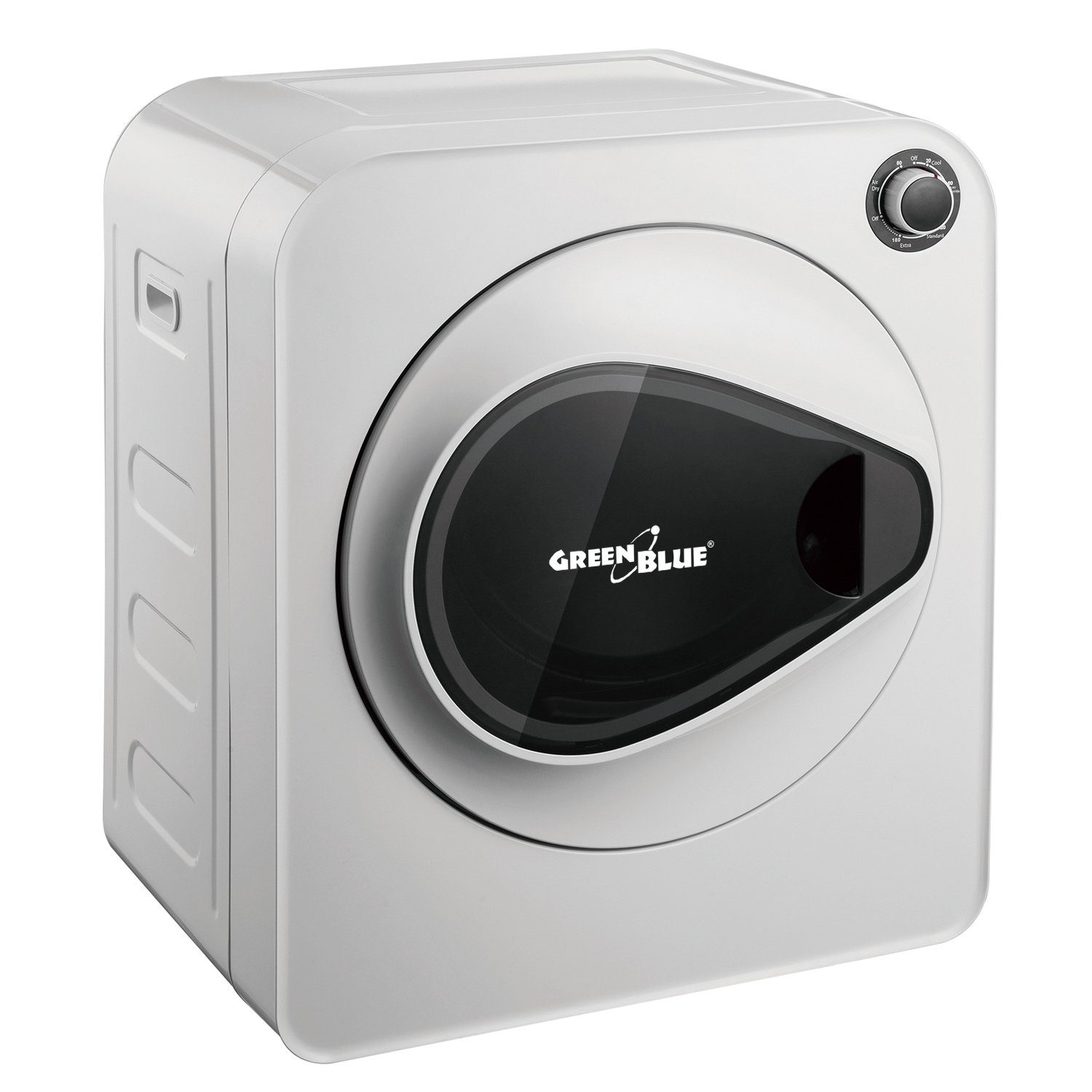 GreenBlue Elektrischer Wäschetrockner GB405 Ablufttrockner für kleine Wohnungen, Fünf Trocknungsprogramme Wäschetrockner 830W 3kg