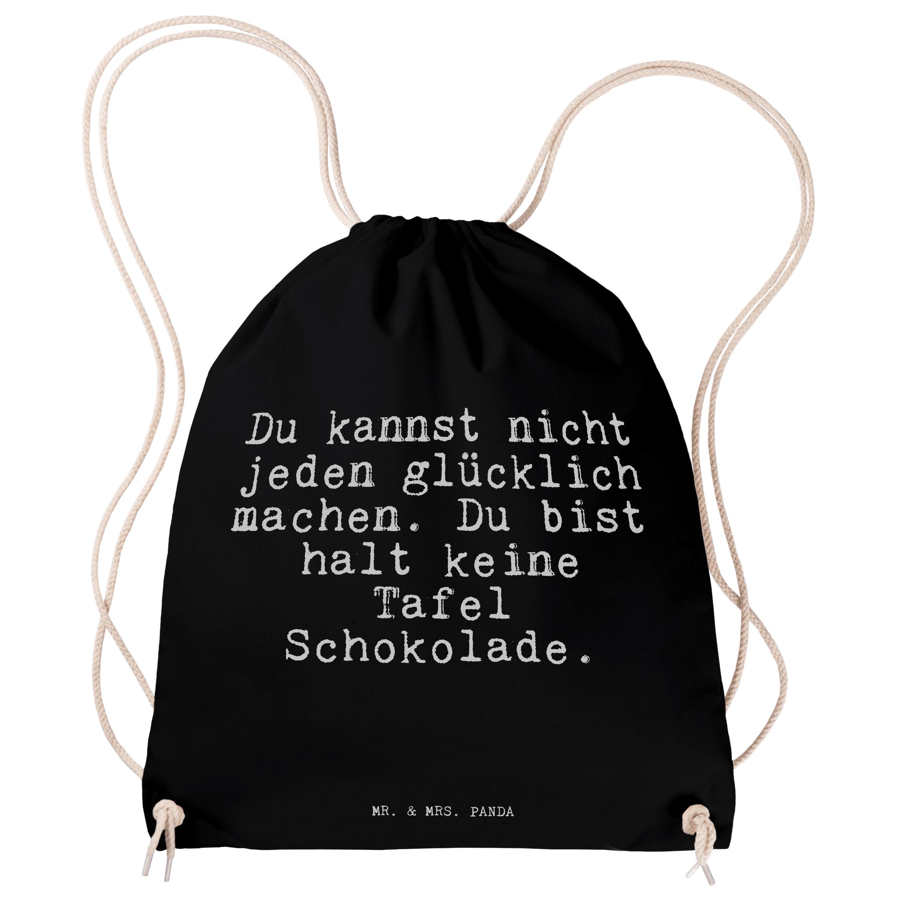 Mr. & Mrs. Panda Sporttasche »Du kannst nicht jeden... Schwarz