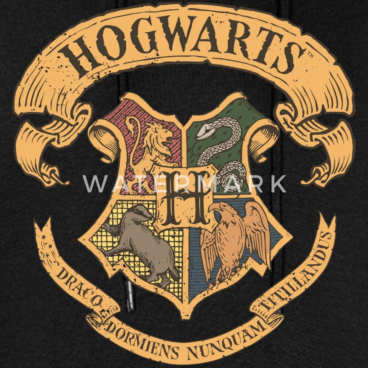 Spreadshirt Hoodie Harry Potter Hogwarts Wappen günstig online kaufen