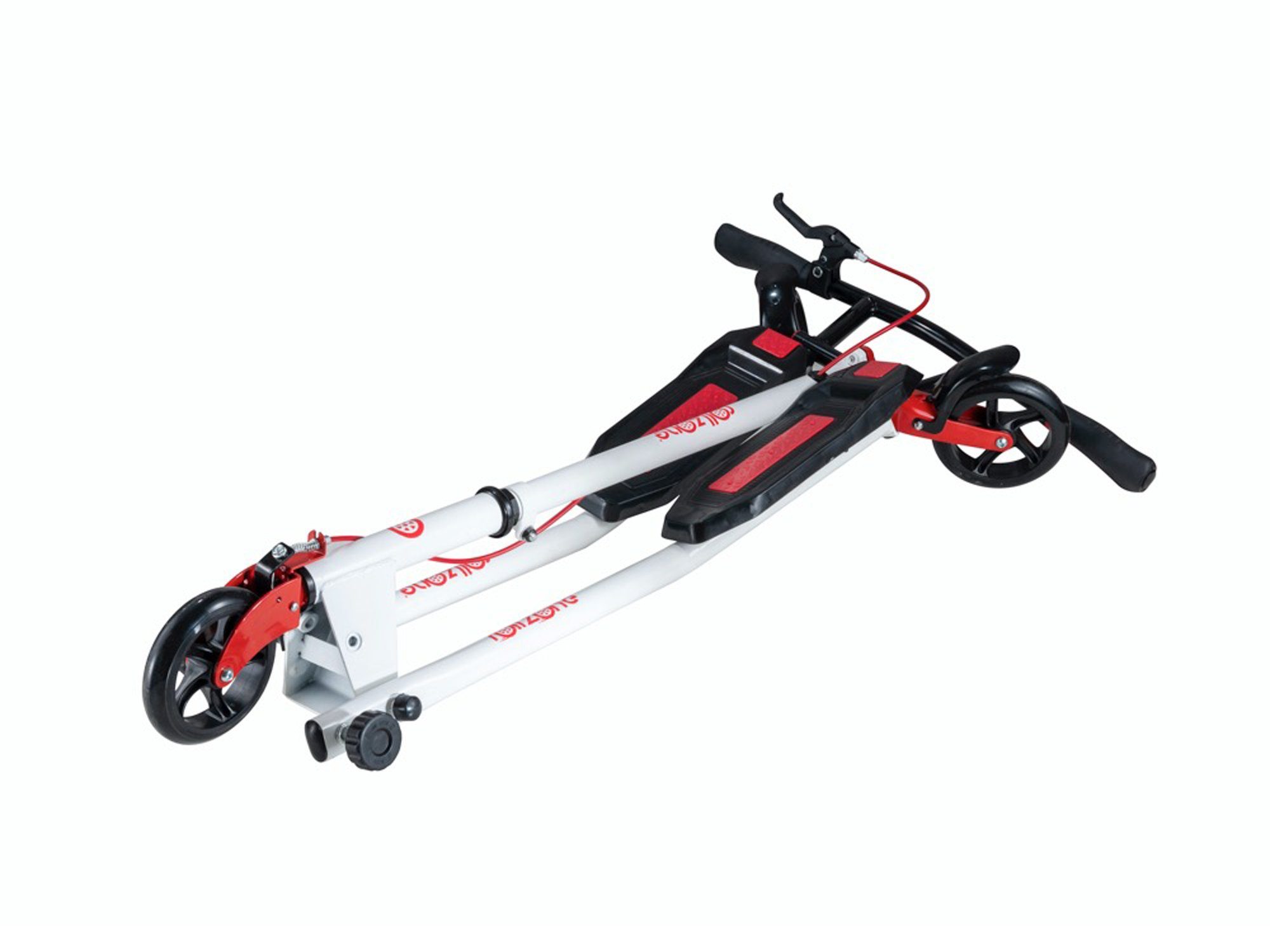 TPFSports Stuntscooter Wiggler - Stunt Scooter, Kinderroller, Trickroller, Tretroller, Klapproller - Belastbarkeit 80 kg - selbstdriftend - Farbe: weiß