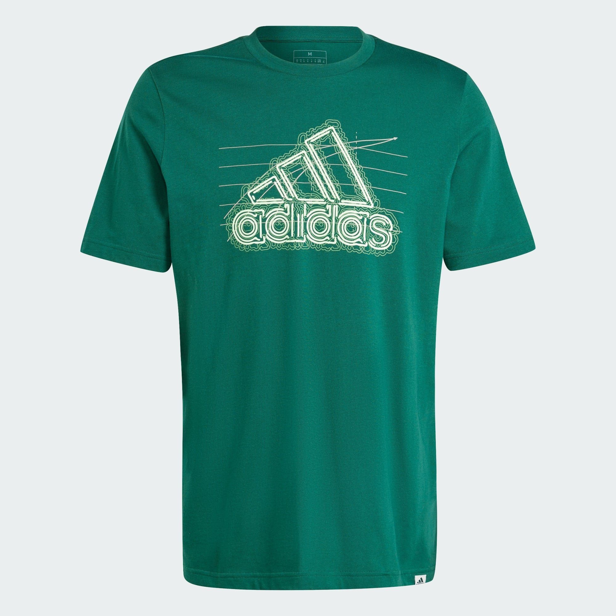T-Shirt Sportswear T-SHIRT Collegiate adidas GROWTH Green GRAPHIC BADGE