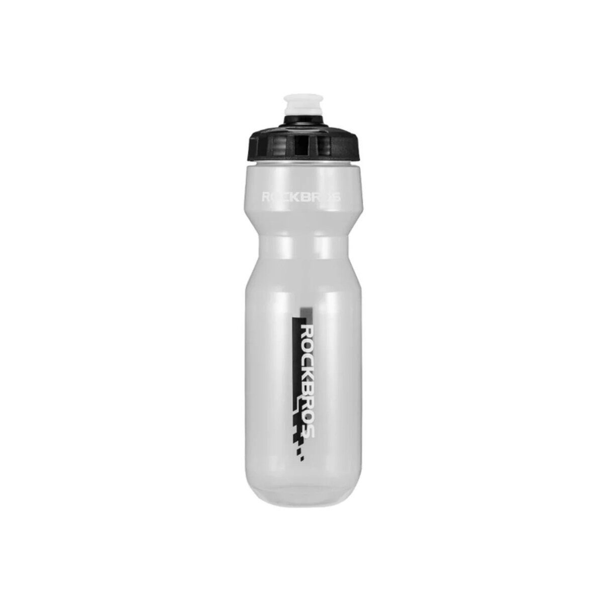 ROCKBROS Trinkflasche Rockbros Fahrradflasche 750 ml Transparent Schwarz