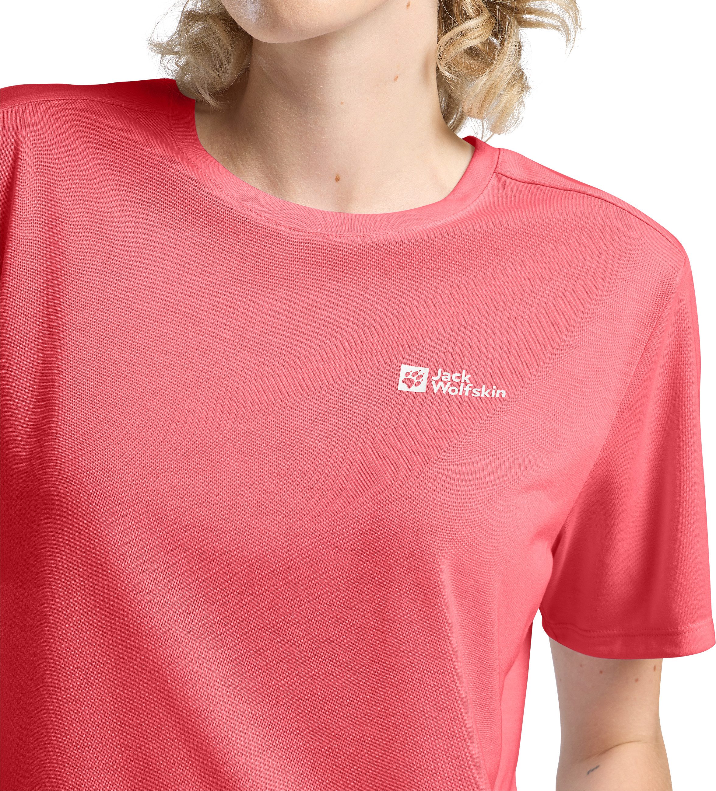 Jack Wolfskin Funktionsshirt VONNAN S/S T W leichtes und atmungsaktives TEXADRI-Material, moderne Passform
