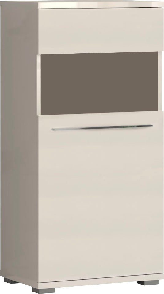 OTTO home Highboard Piano Vitrine (H/B/T): 123/60/40,2cm), UV lackiert, Soft-Close Funktion