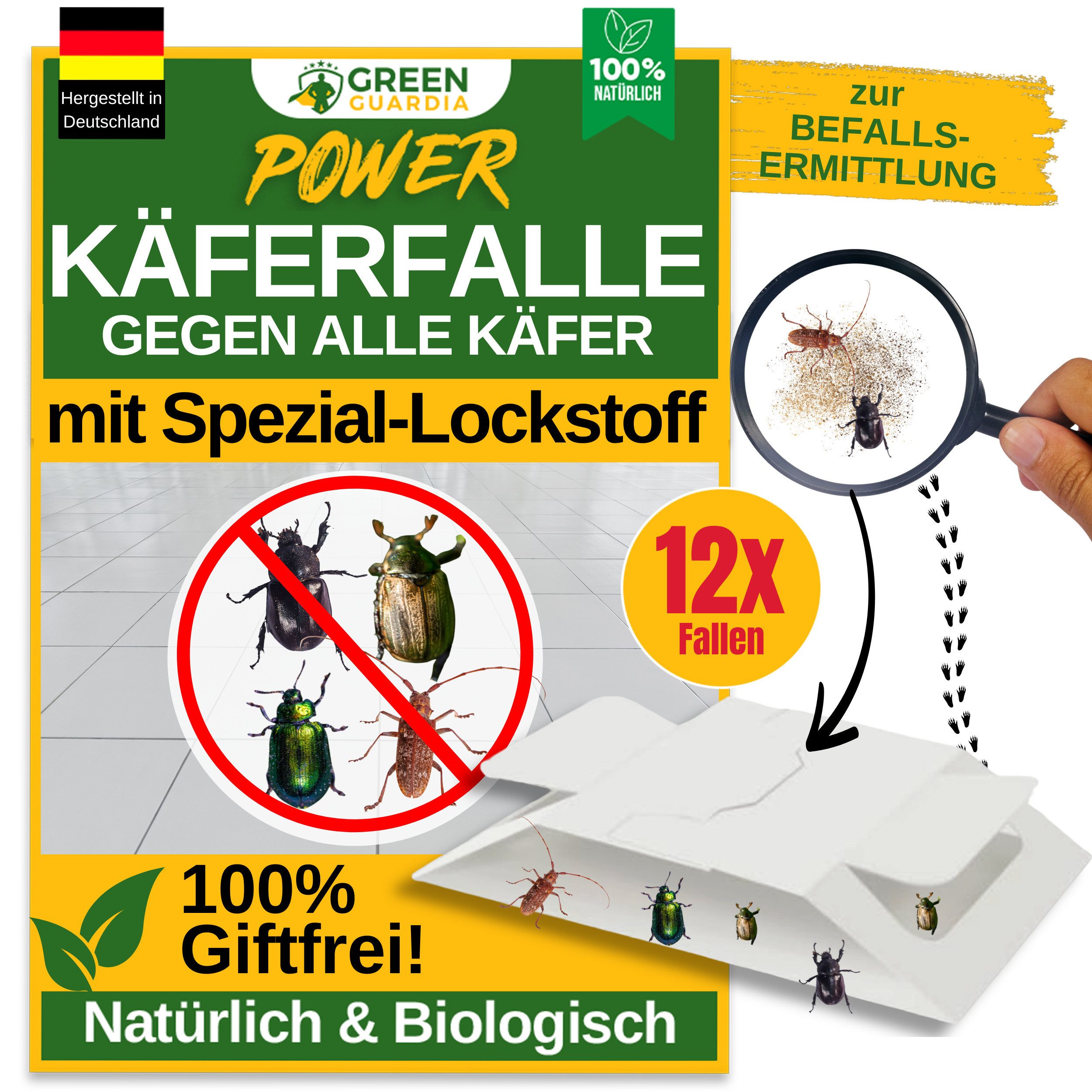Insektenfalle Käfer Falle mit Spezial-Lockstoff - insektizidfrei