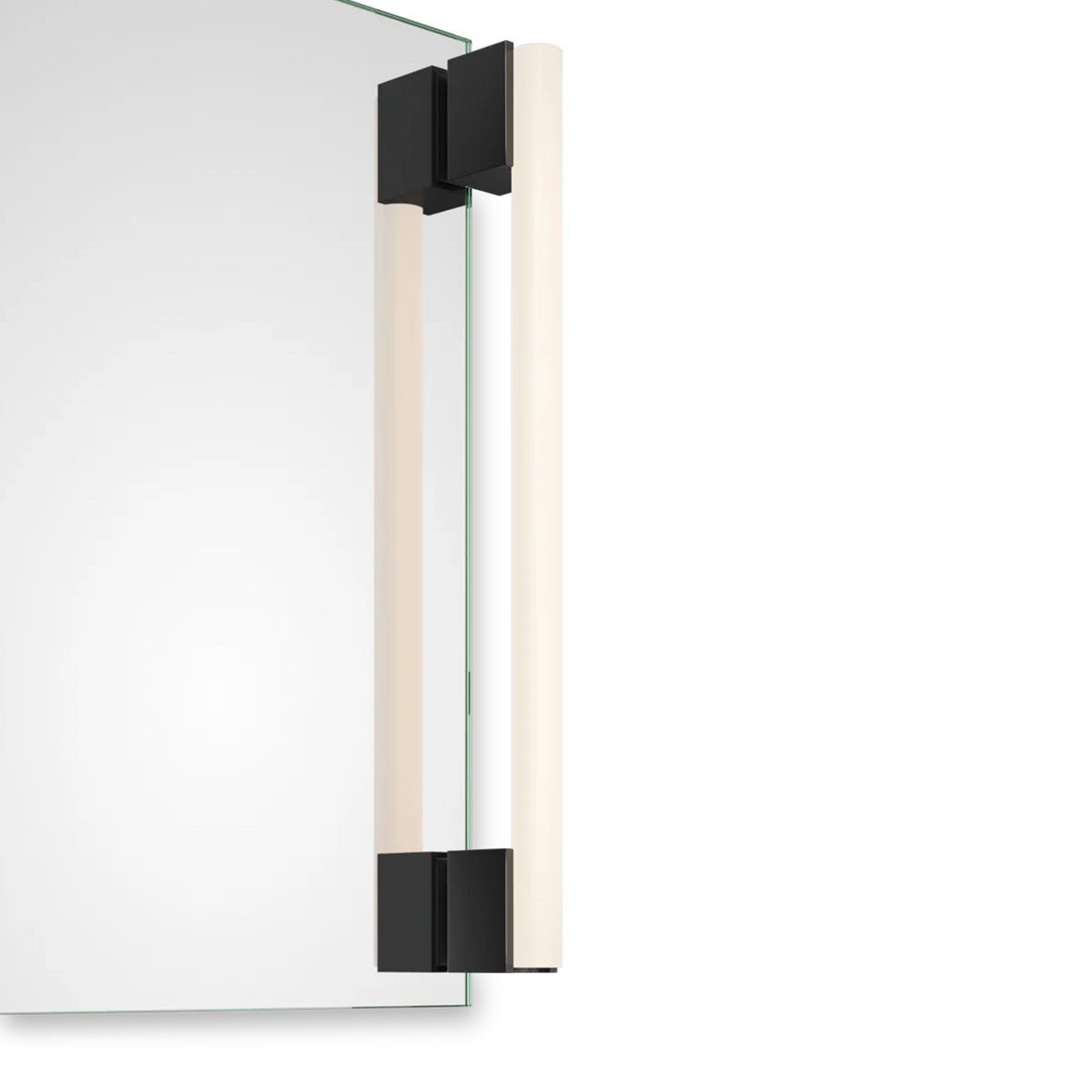 Decor Walther LED Spiegelleuchte Omega 10 Spiegelaufsteckleuchte, Fassungen, Zwei Fassungsgehäuse für ein austauschbares Stableuchtmittel