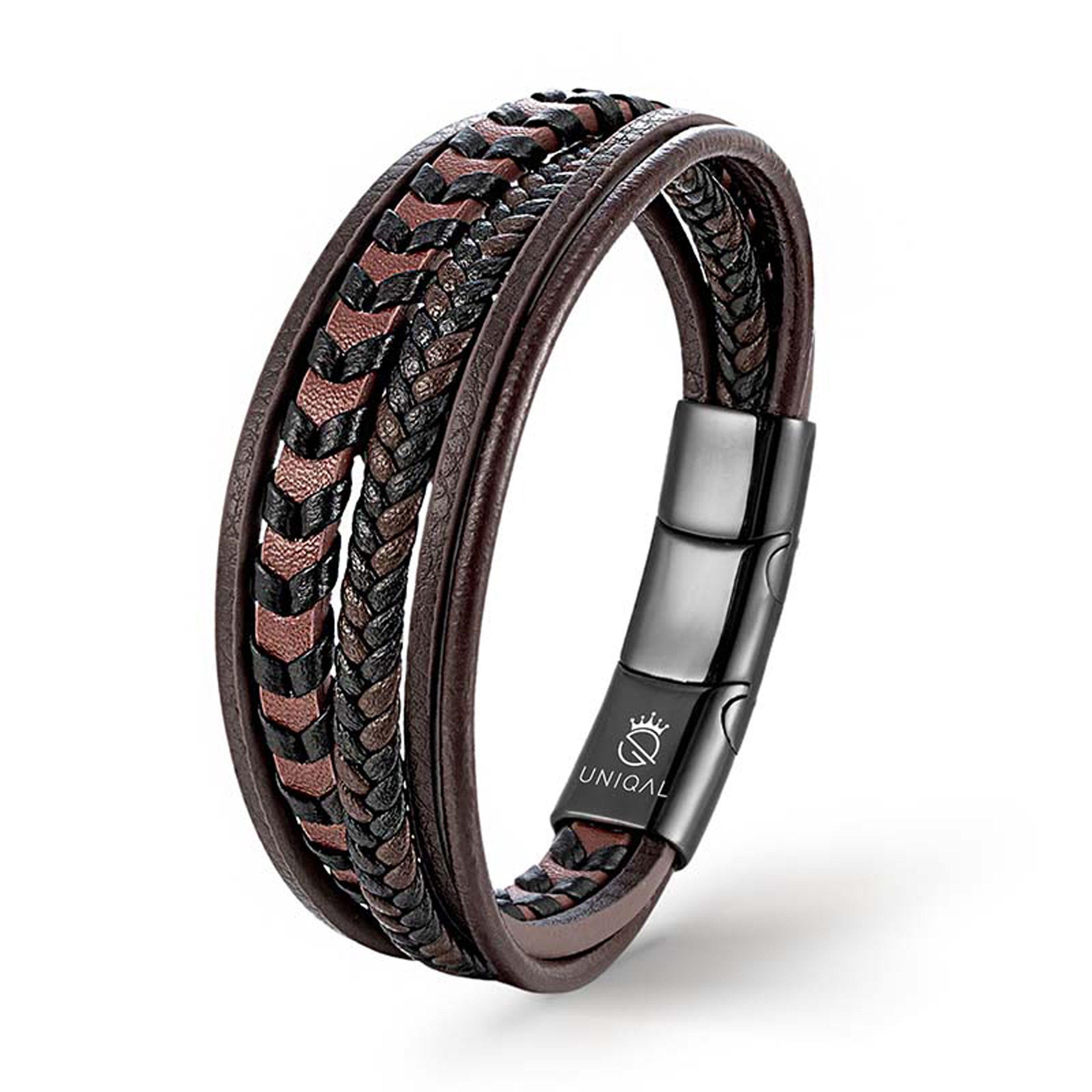 UNIQAL.de Lederarmband Lederarmband Herren "ARMARA" geflochten günstig online kaufen